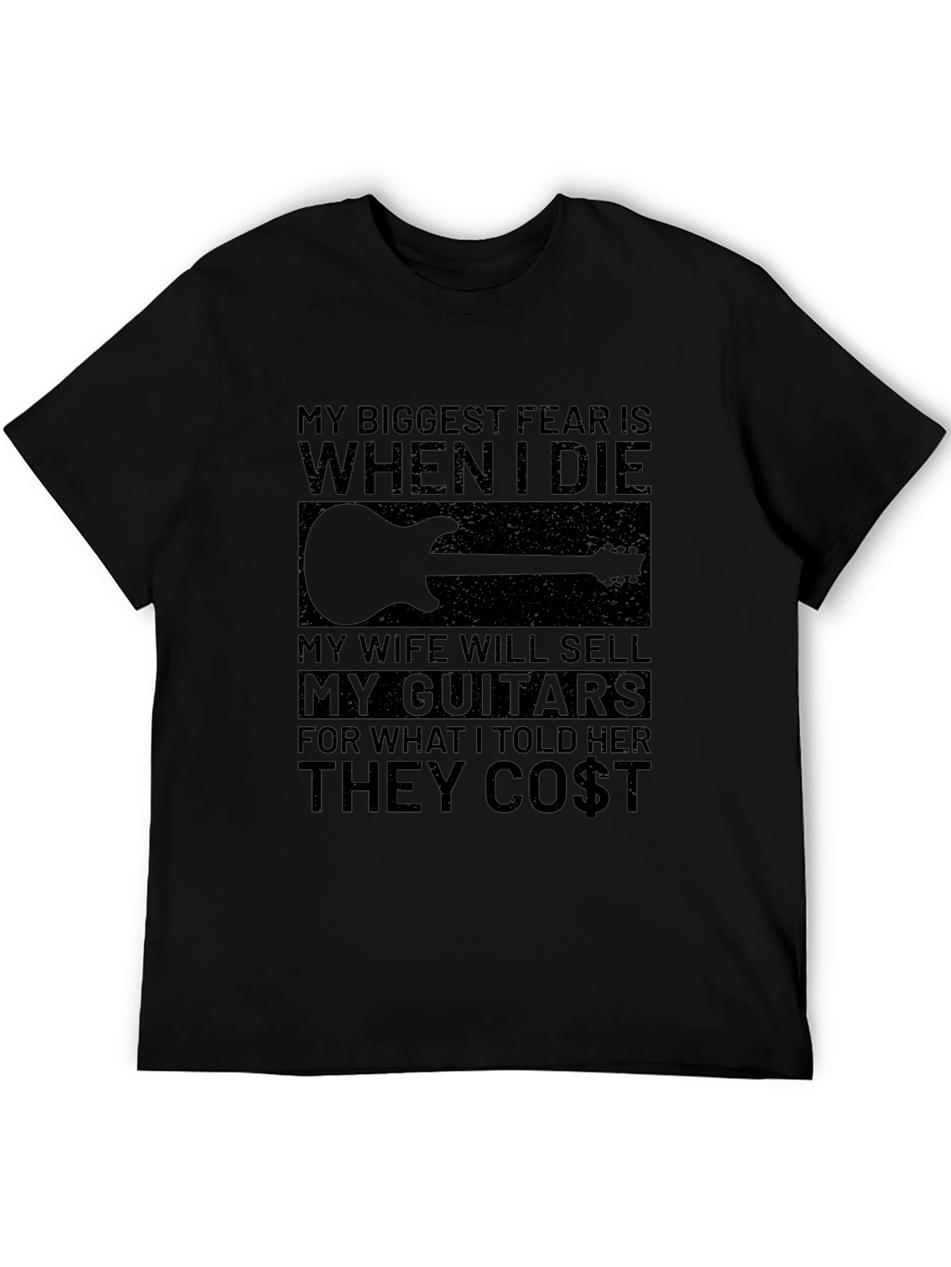 Guitar Lover T-Shirt - My Biggest Fear Funny Tee