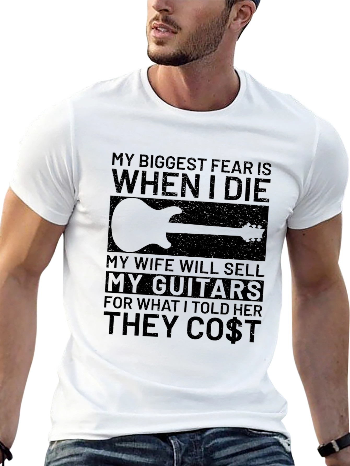 Guitar Lover T-Shirt - My Biggest Fear Funny Tee