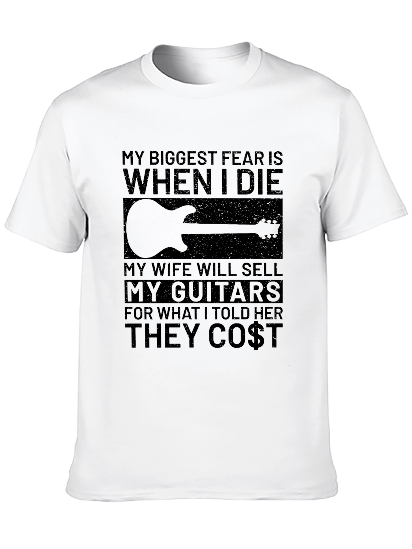 Guitar Lover T-Shirt - My Biggest Fear Funny Tee