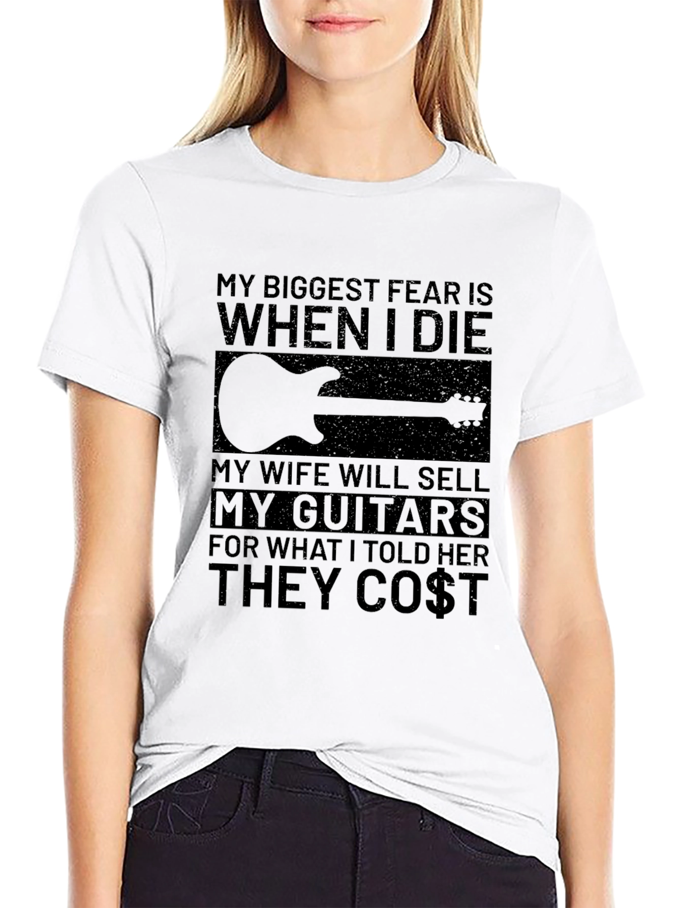 Guitar Lover T-Shirt - My Biggest Fear Funny Tee