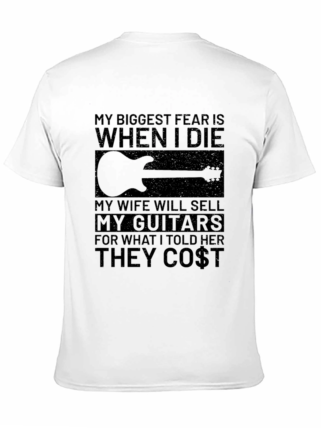 Guitar Lover T-Shirt - My Biggest Fear Funny Tee