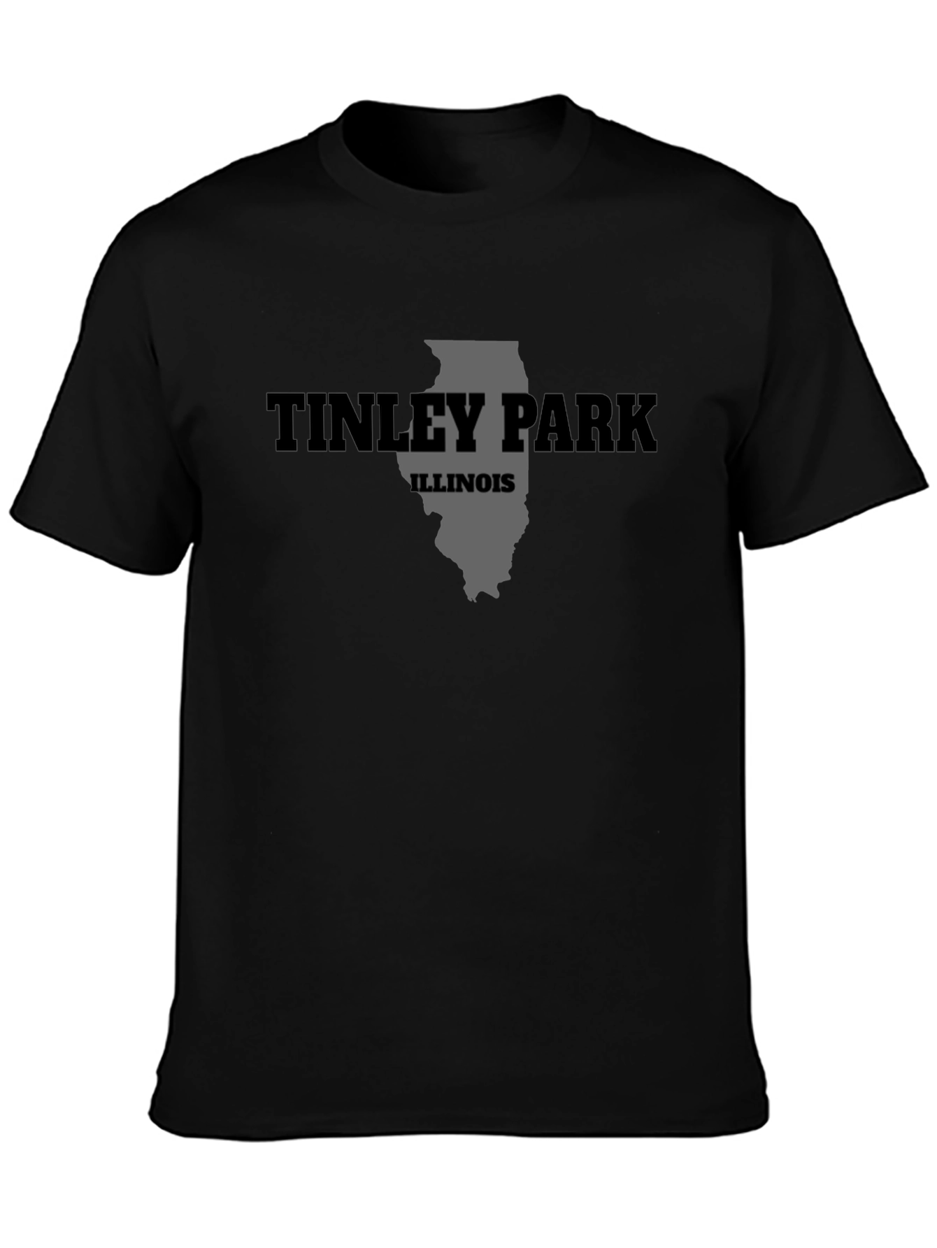 Tinley Park Illinois State Map T-Shirt
