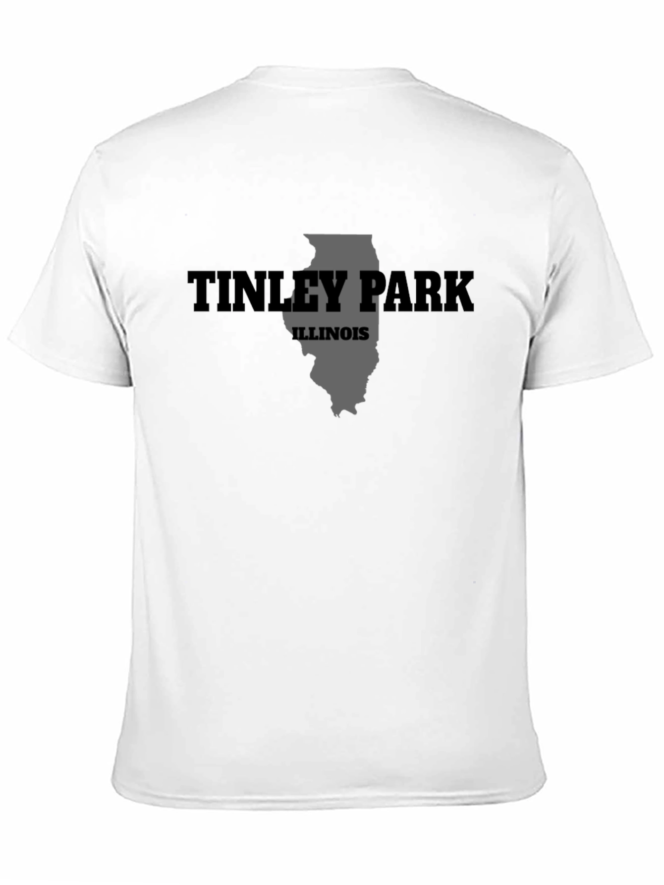 Tinley Park Illinois State Map T-Shirt