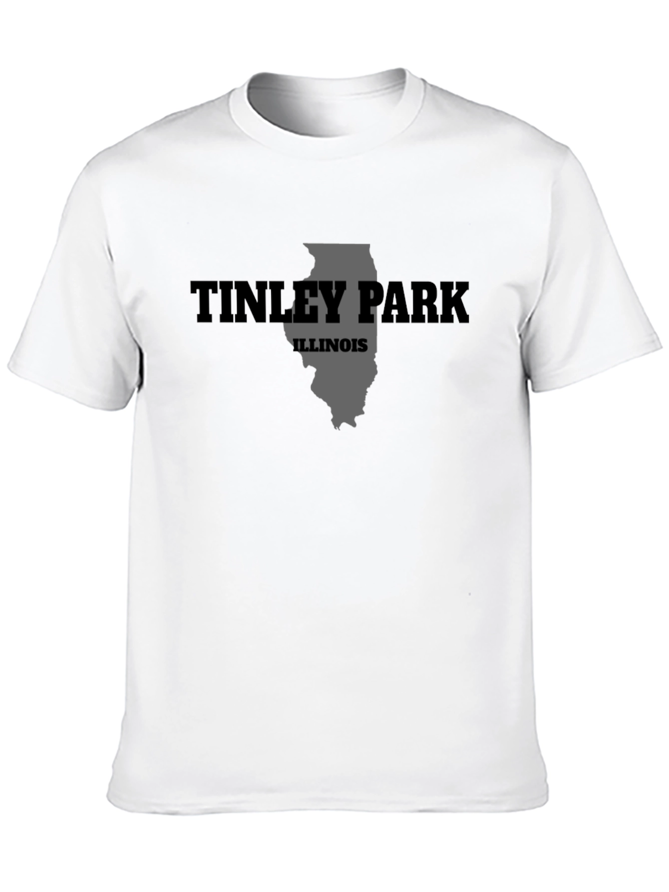 Tinley Park Illinois State Map T-Shirt