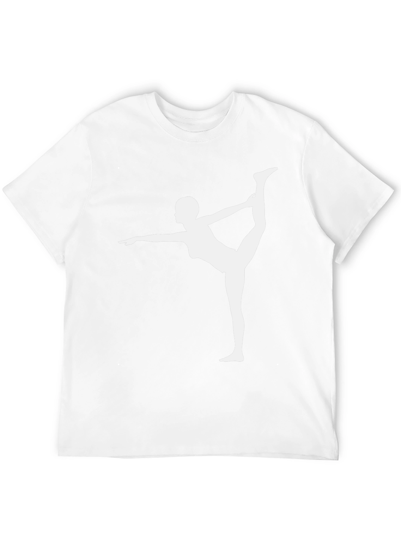 Yoga Pose Graphic Tee - Black Cotton Blend