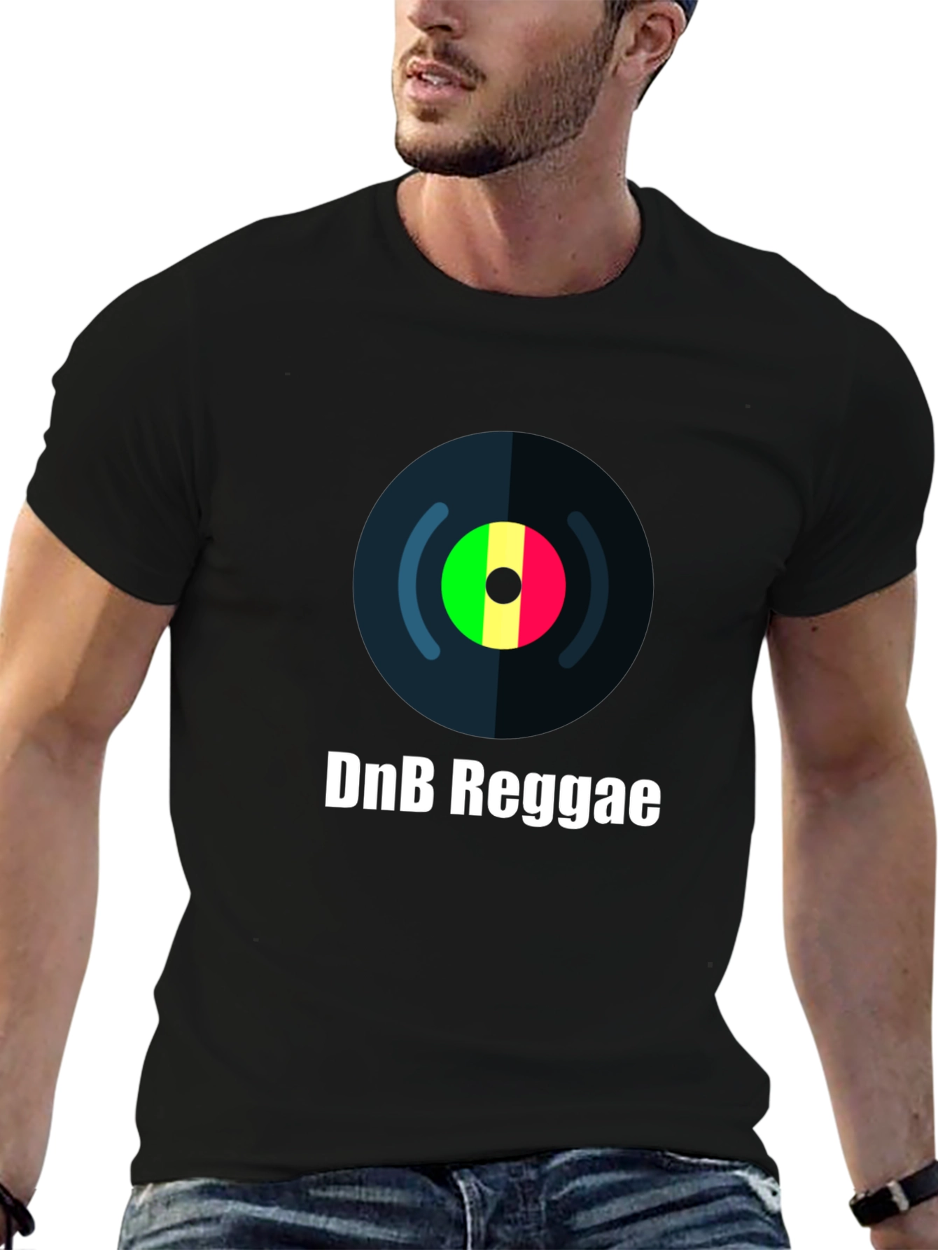DnB Reggae Graphic Tee - Cool Music Shirt