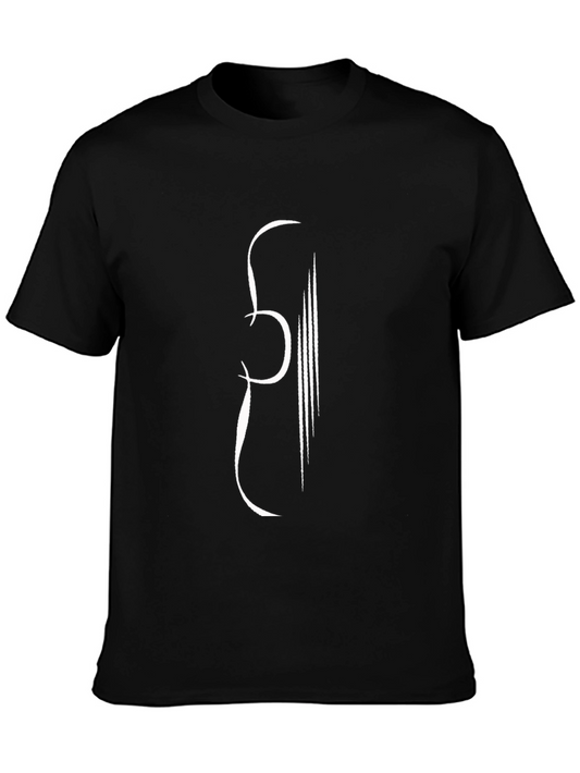 Abstract Guitar Graphic Tee - Stylish Music Lover Shirt