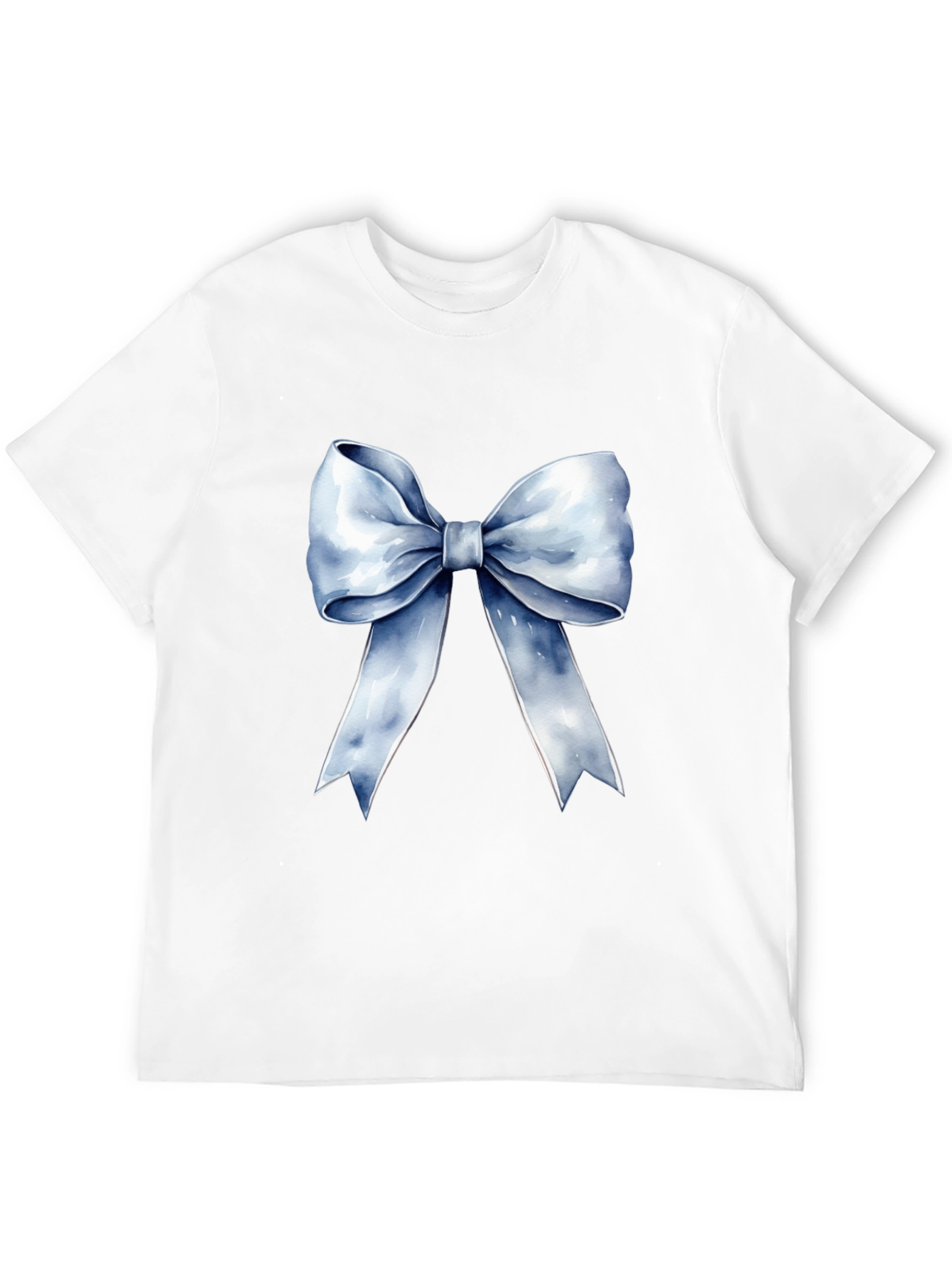 Bow Graphic Tee - Stylish Black Cotton T-Shirt