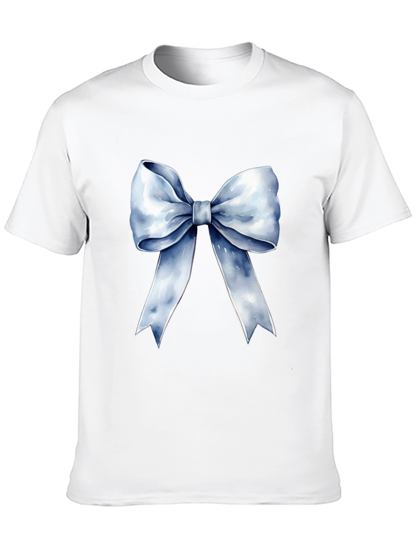 Bow Graphic Tee - Stylish Black Cotton T-Shirt