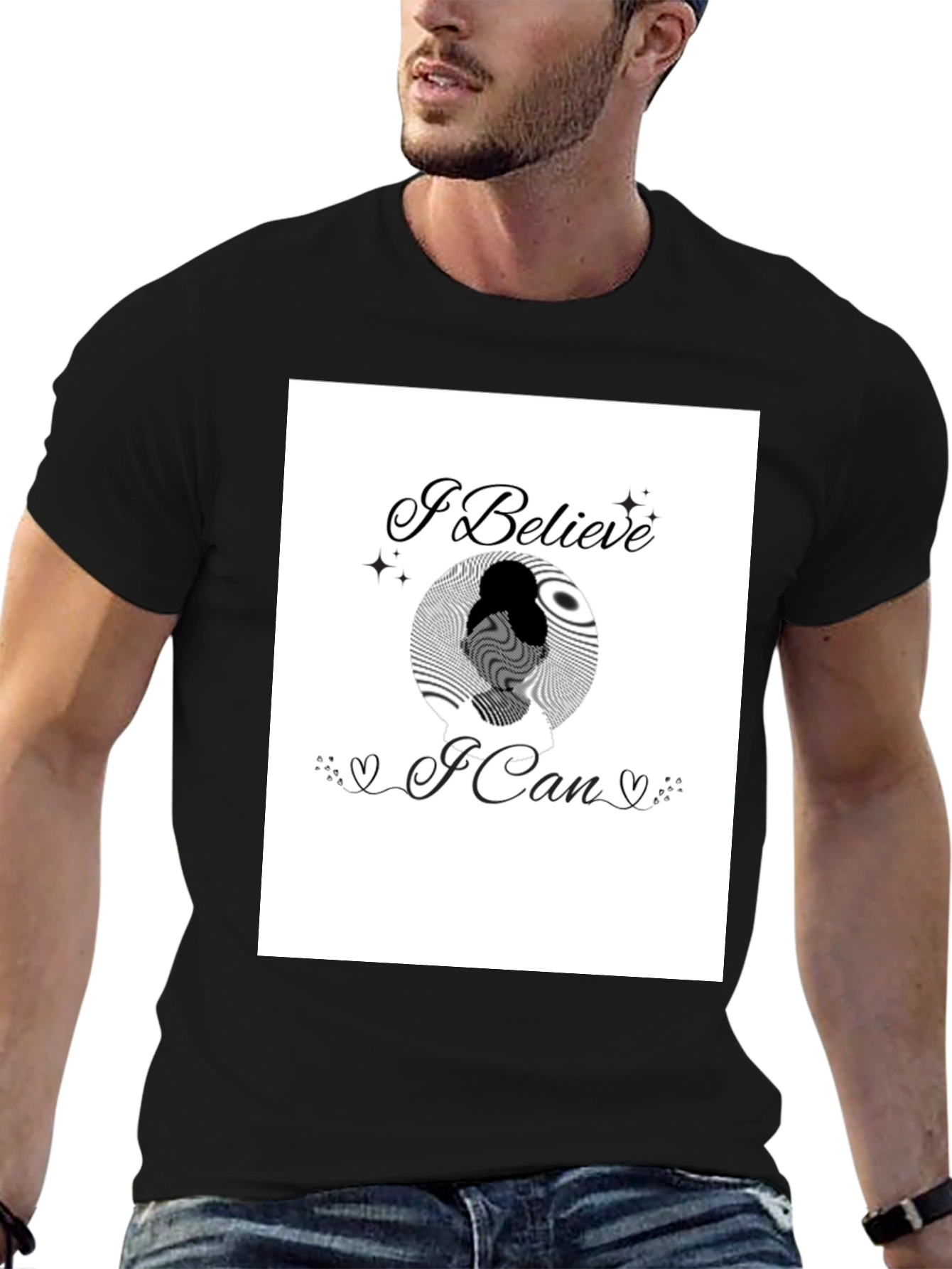 Believe in Yourself Graphic Tee - Black