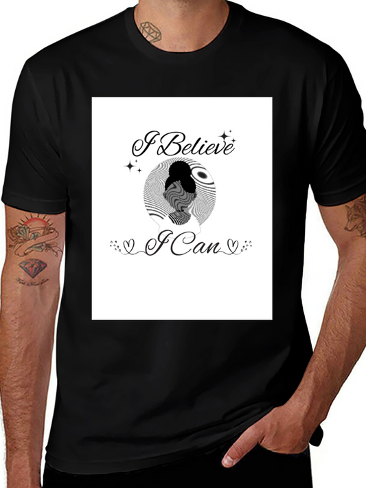 Believe in Yourself Graphic Tee - Black