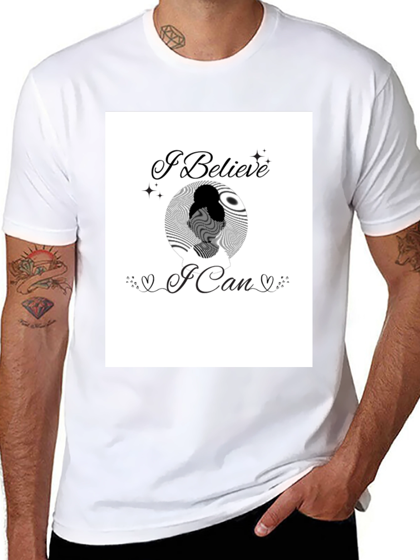 Believe in Yourself Graphic Tee - Black