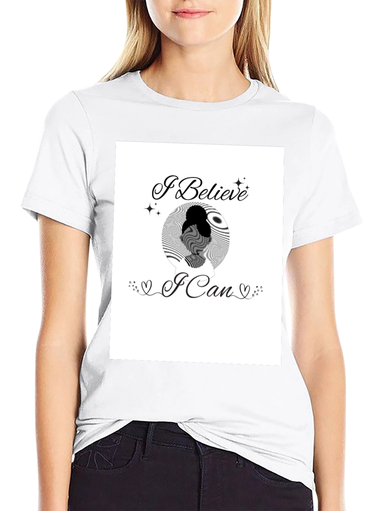 Believe in Yourself Graphic Tee - Black