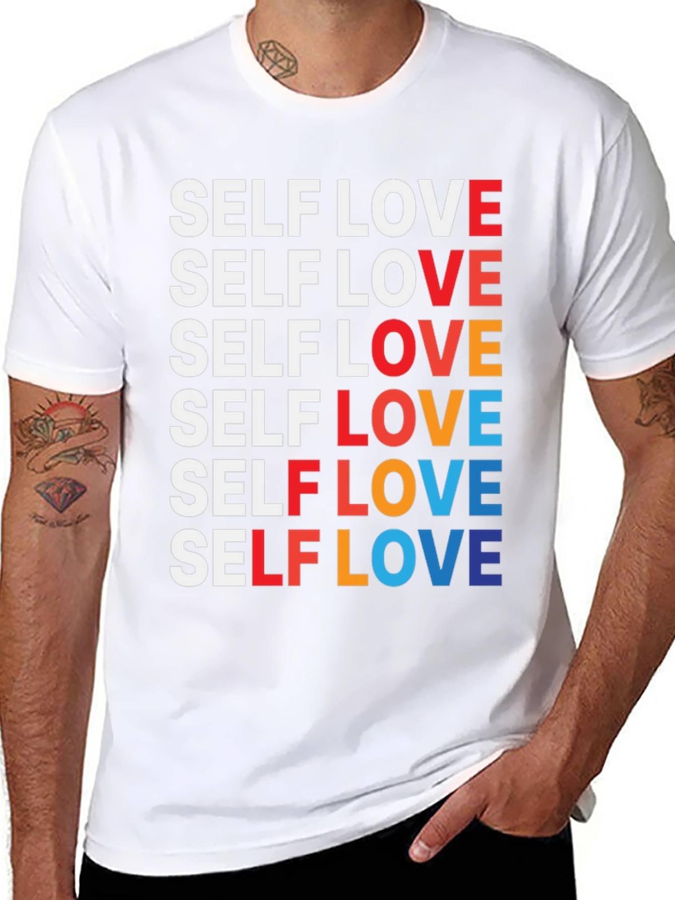Self Love Graphic T-Shirt - Black