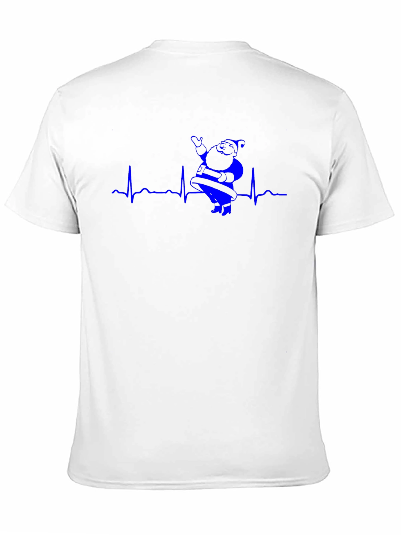 Santa Heartbeat T-Shirt - Holiday Festive Wear