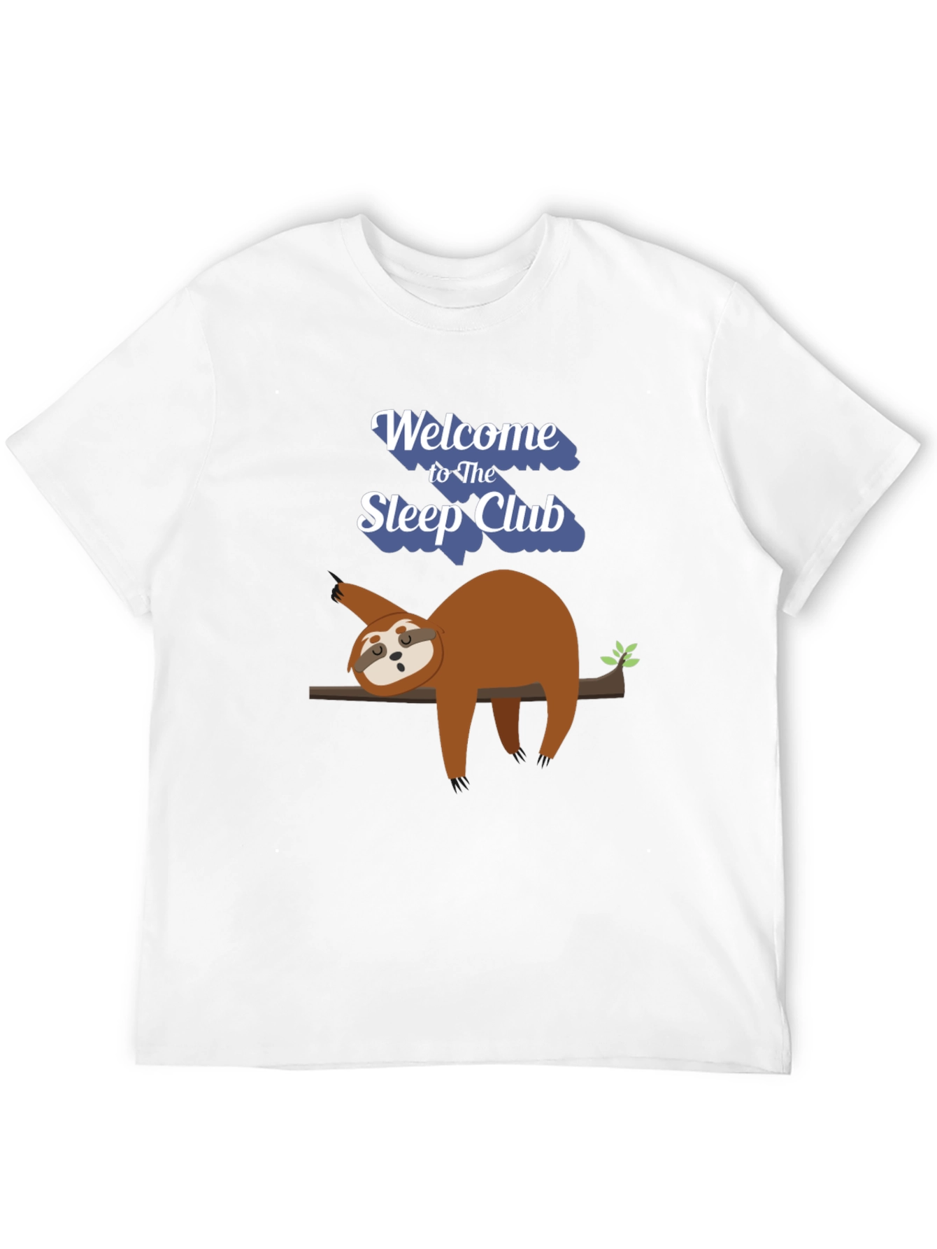 Sleep Club Sloth Graphic T-Shirt - Relaxed Fit