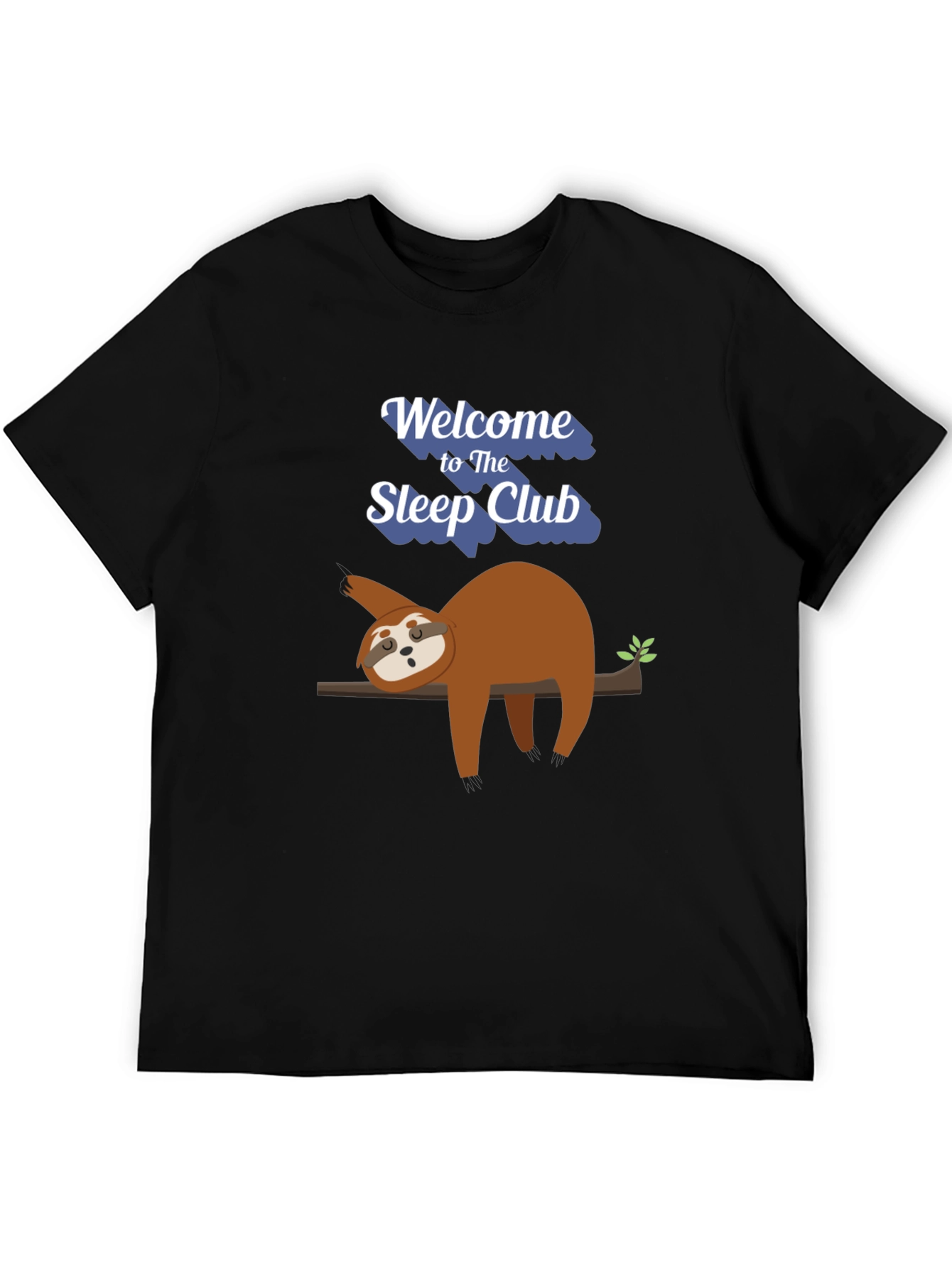 Sleep Club Sloth Graphic T-Shirt - Relaxed Fit