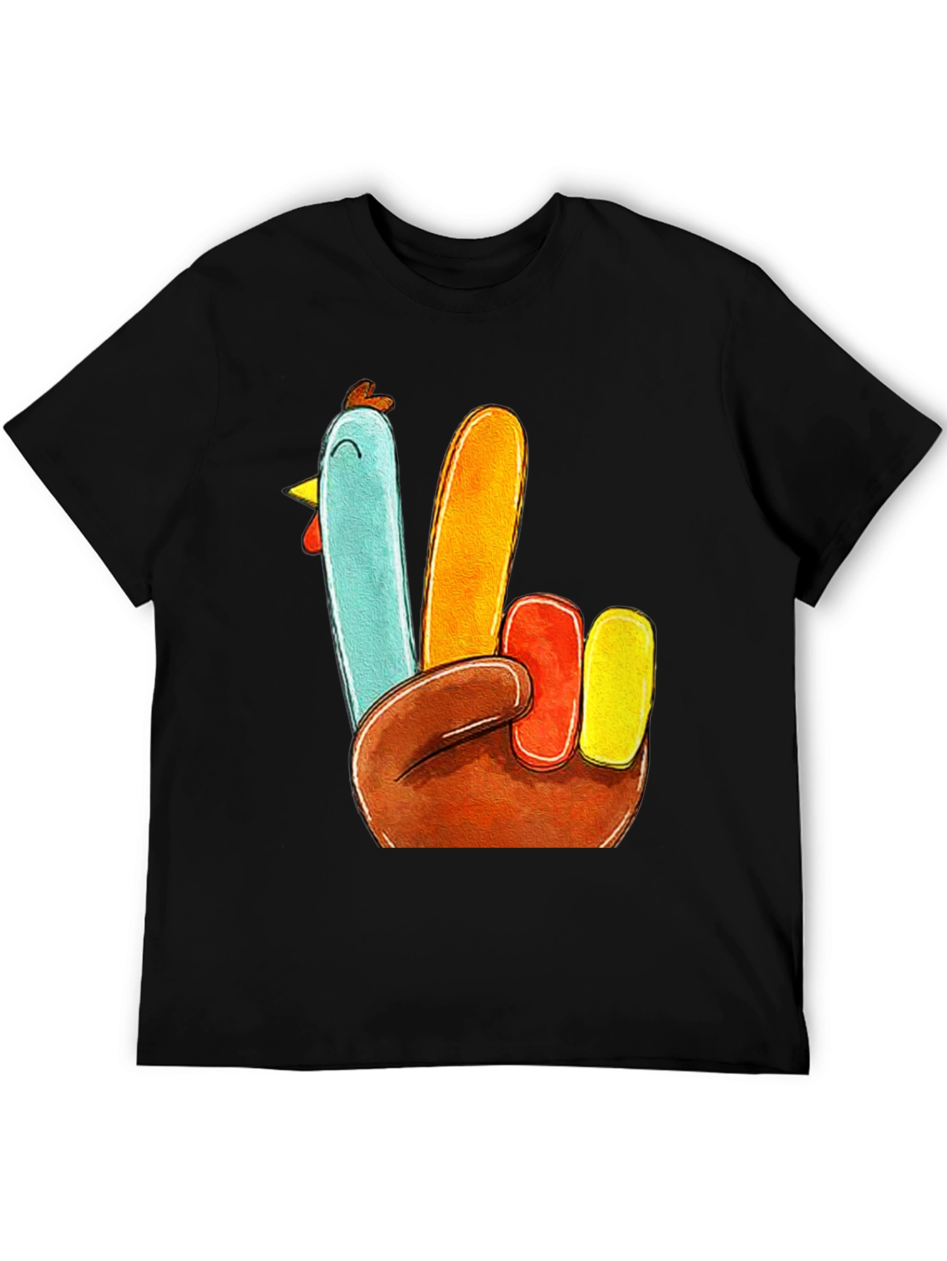 Turkey Peace Sign Thanksgiving T-Shirt