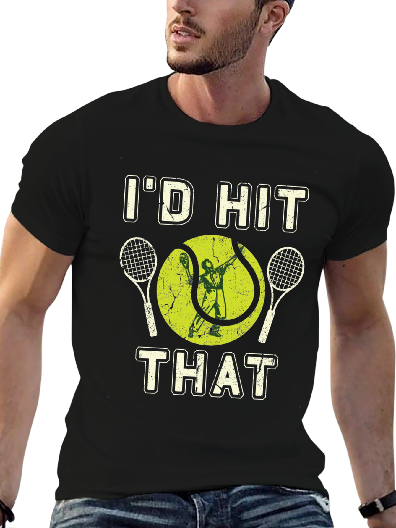 Id Hit That Tennis Graphic Tee