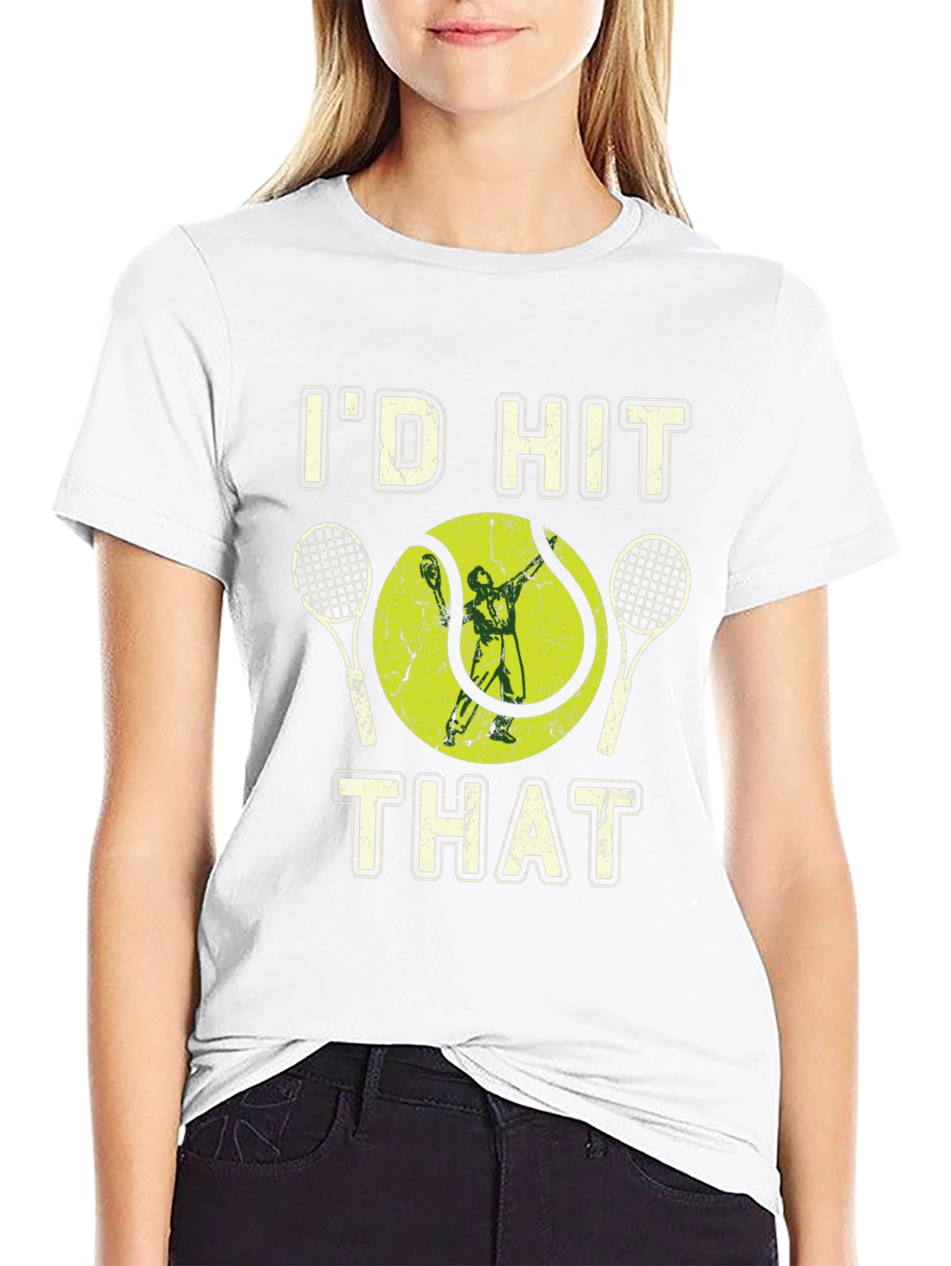 Id Hit That Tennis Graphic Tee