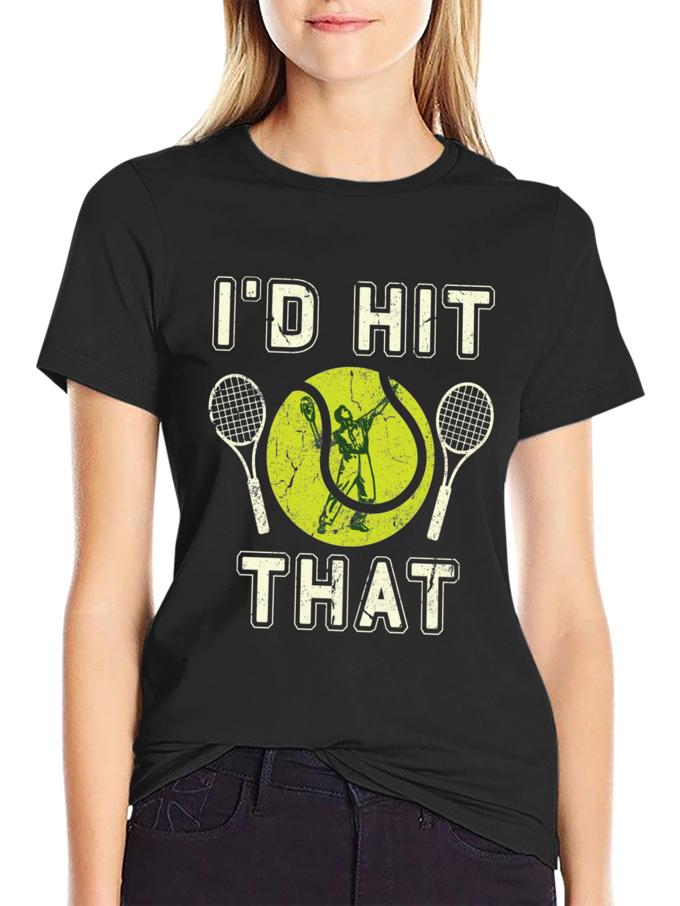Id Hit That Tennis Graphic Tee