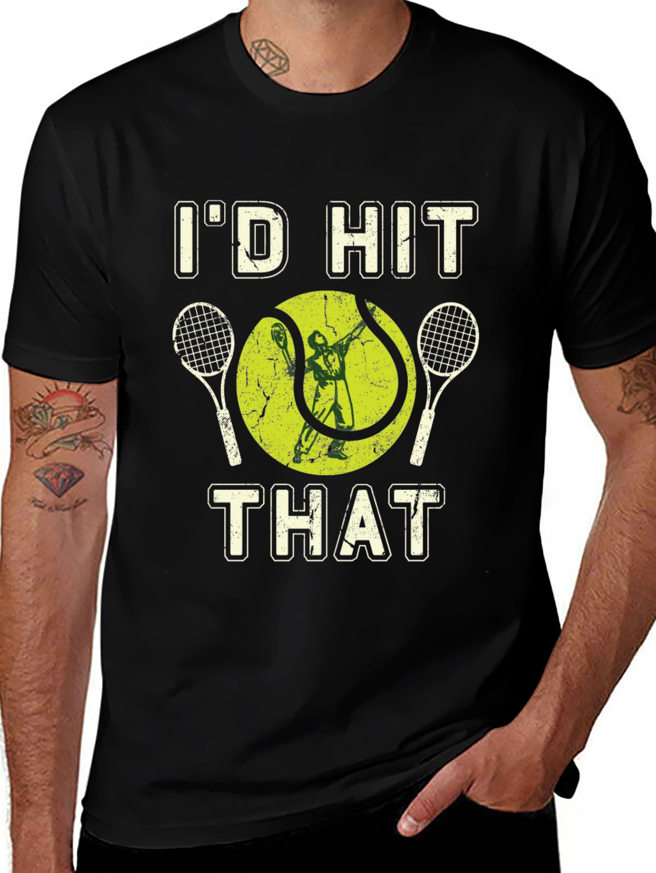 Id Hit That Tennis Graphic Tee