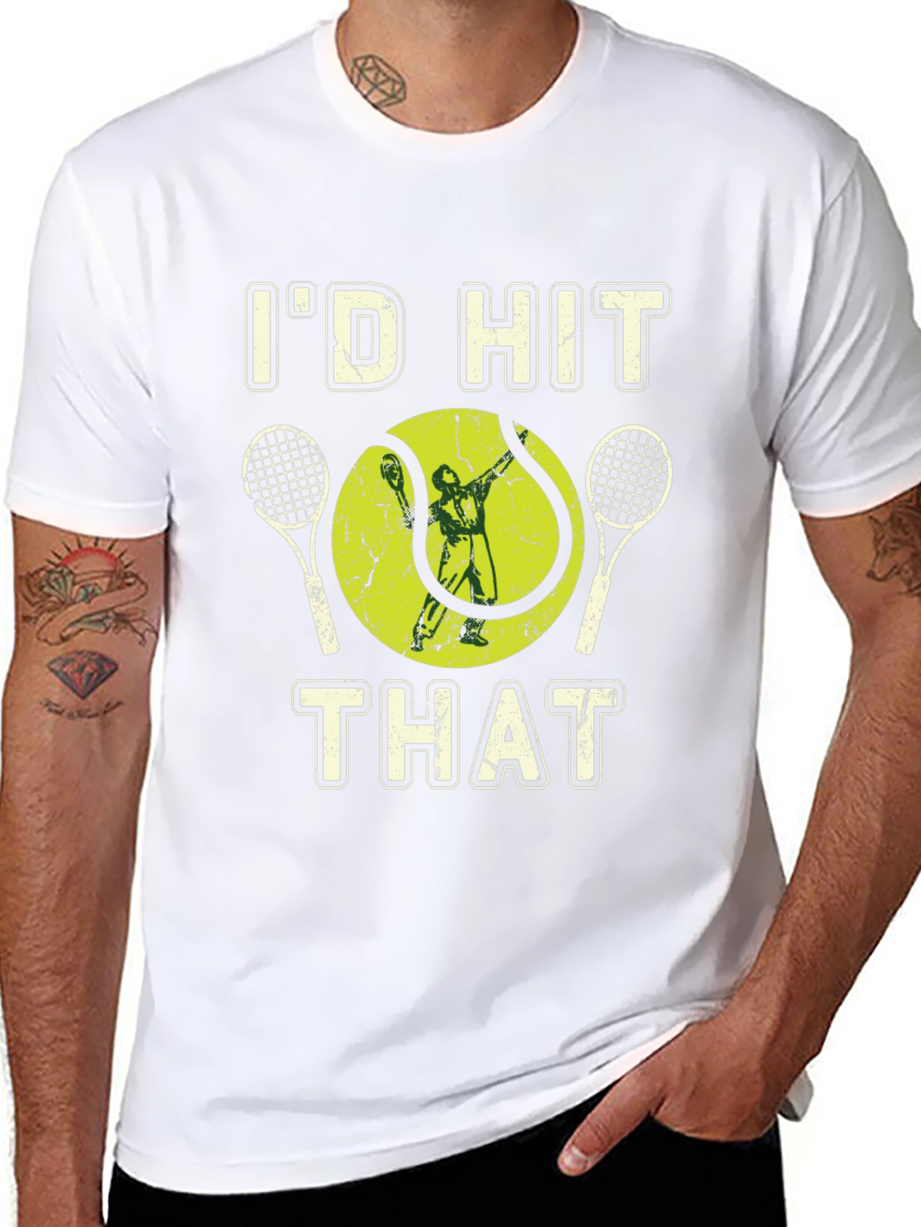 Id Hit That Tennis Graphic Tee