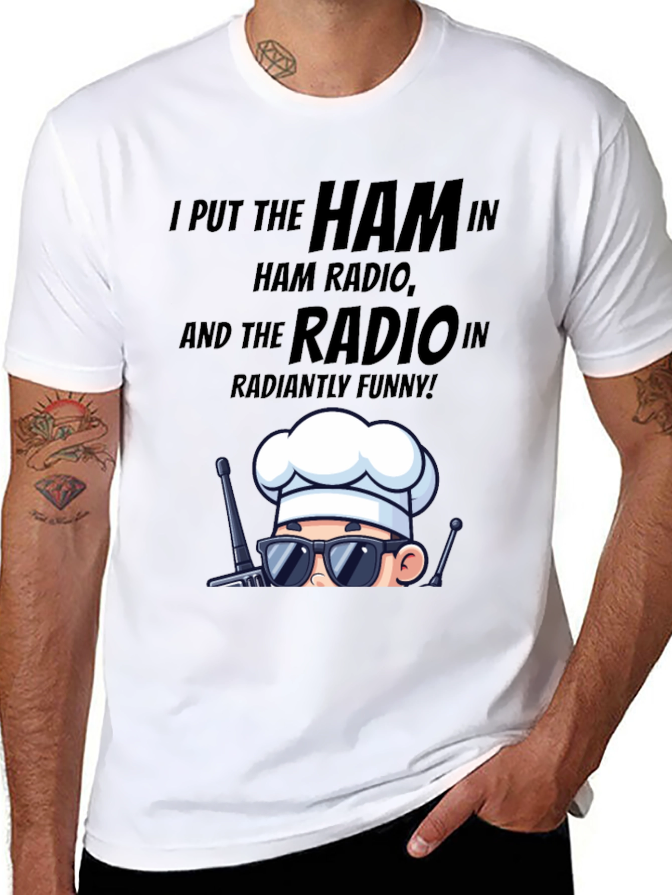 Ham Radio Chef T-Shirt - Radiantly Funny