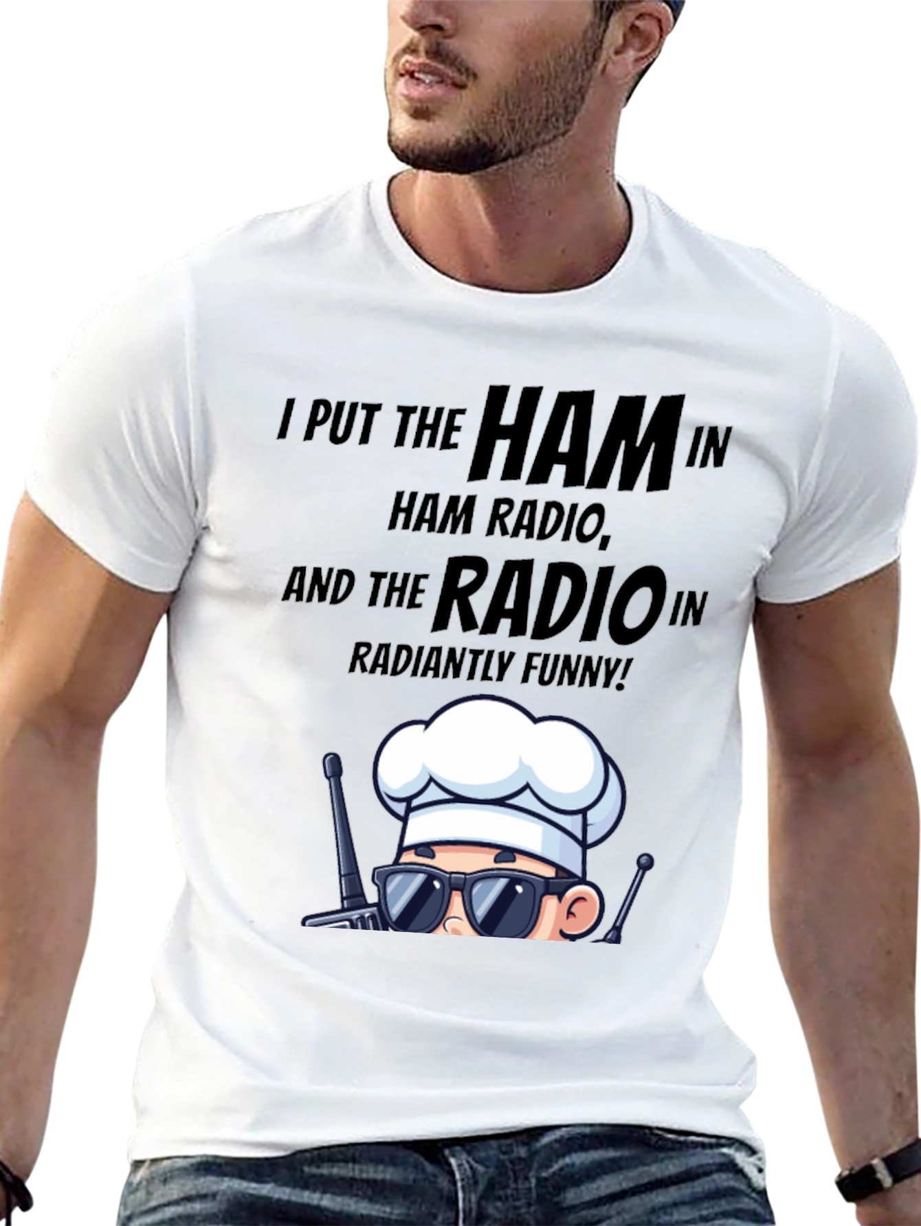 Ham Radio Chef T-Shirt - Radiantly Funny