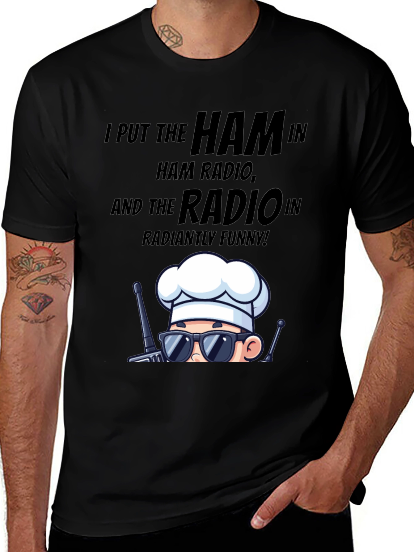 Ham Radio Chef T-Shirt - Radiantly Funny