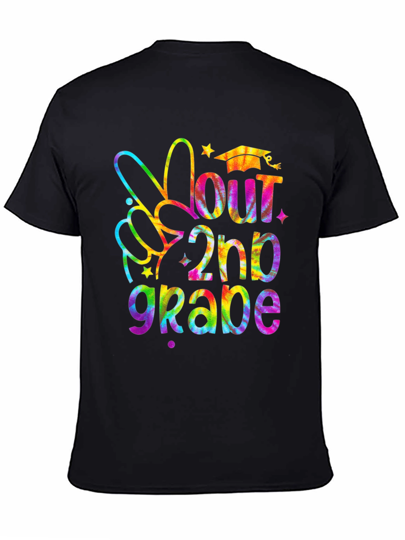 Peace Out 2nd Grade Tie-Dye Graduation T-Shirt