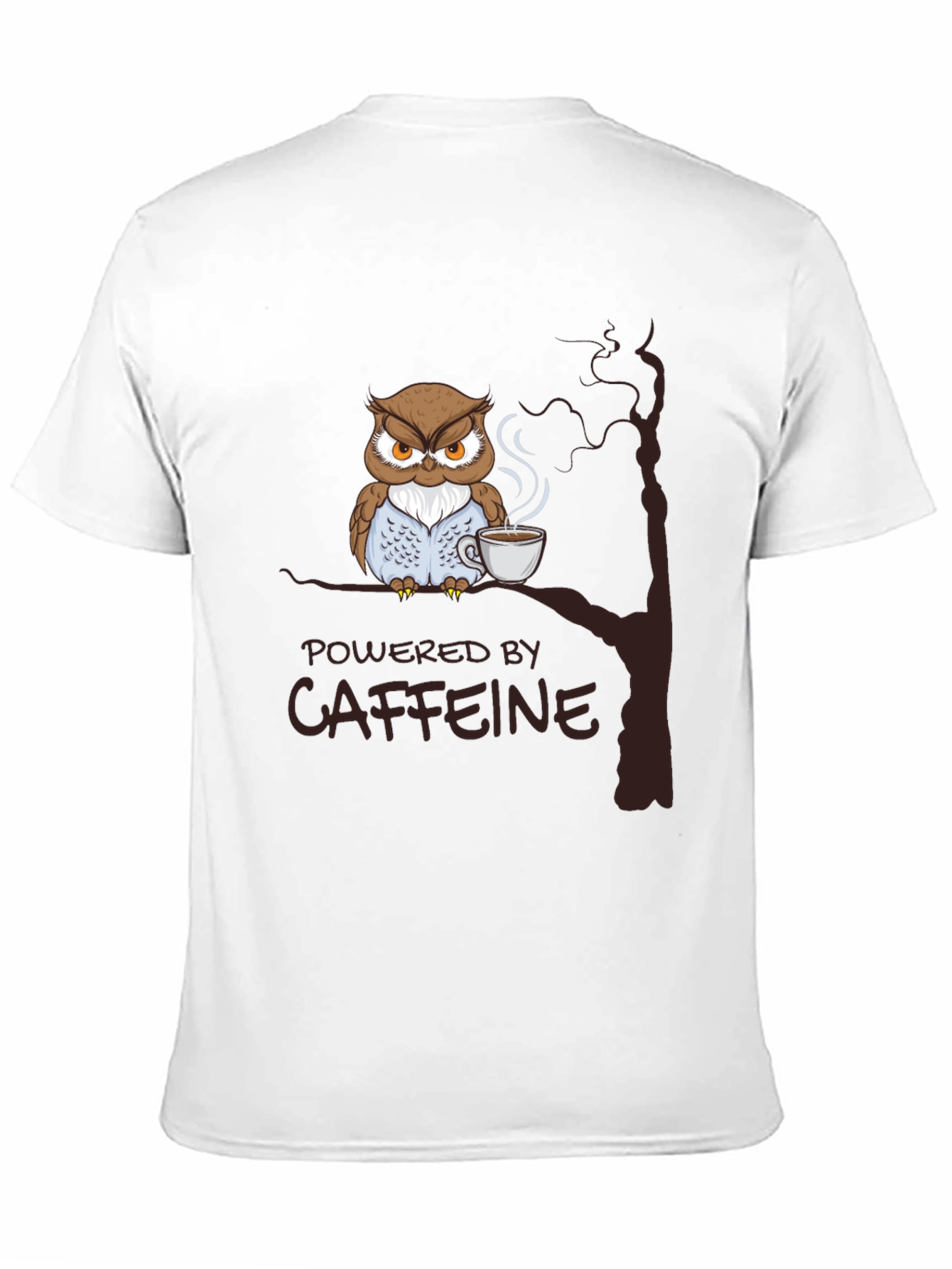 Caffeine Owl T-Shirt - Mens Black Graphic Tee