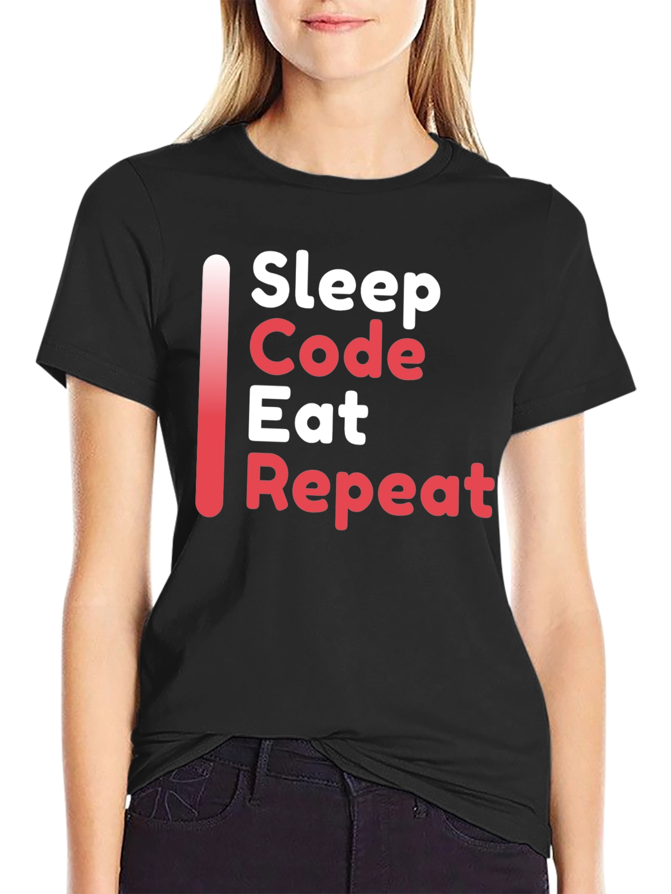 Sleep Code Eat Repeat T-Shirt - Programmer Gift