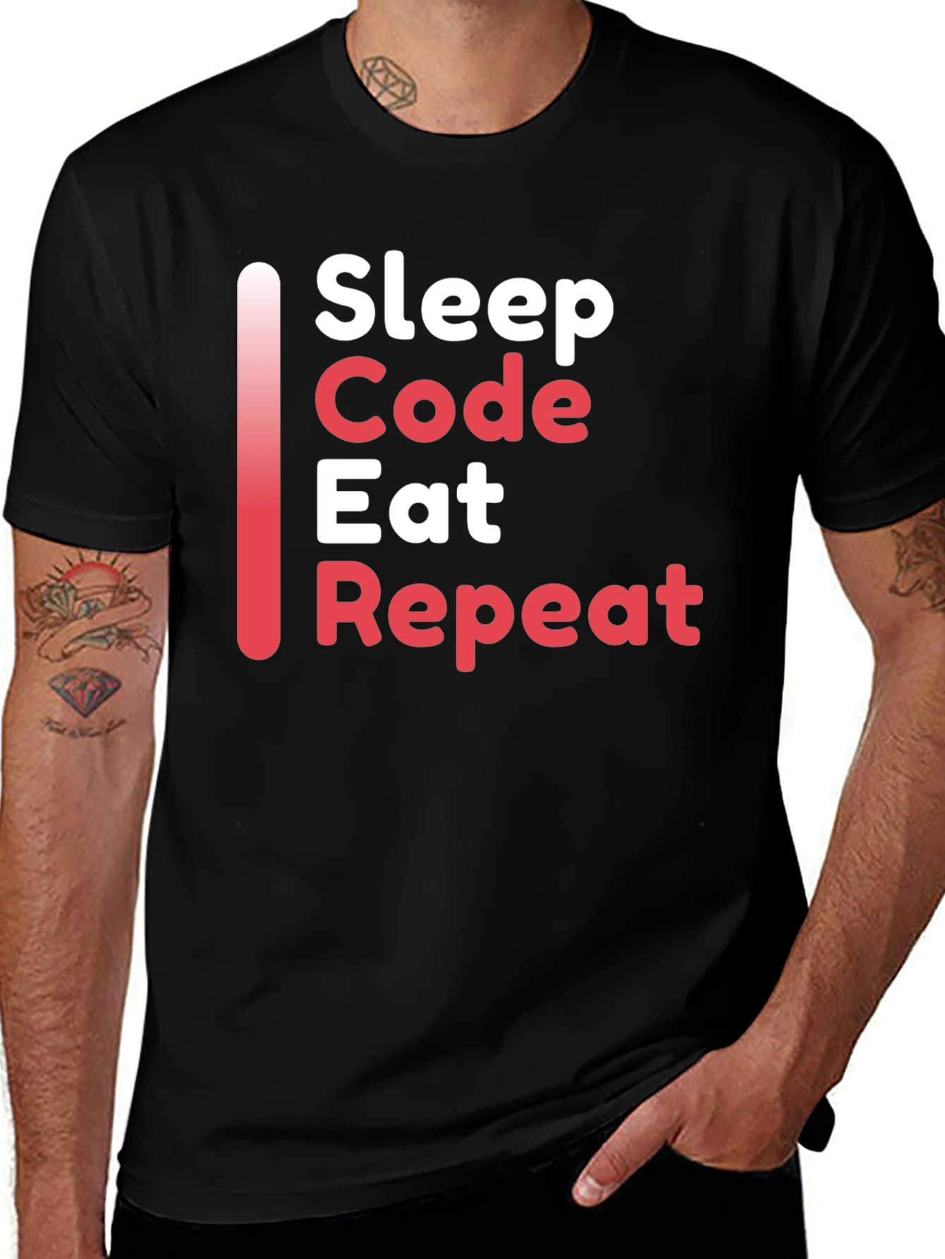 Sleep Code Eat Repeat T-Shirt - Programmer Gift