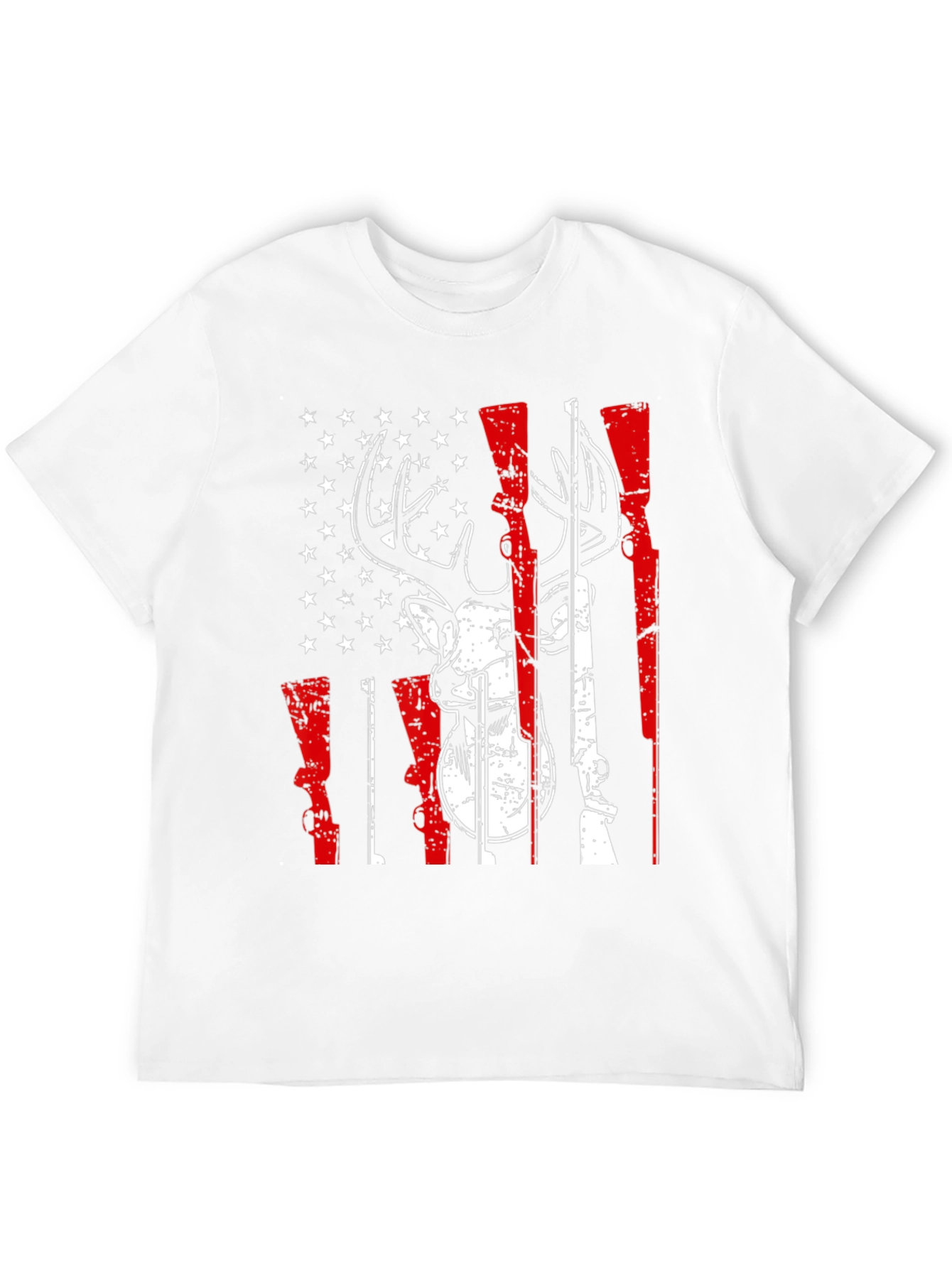 American Flag Deer Hunting Graphic Tee