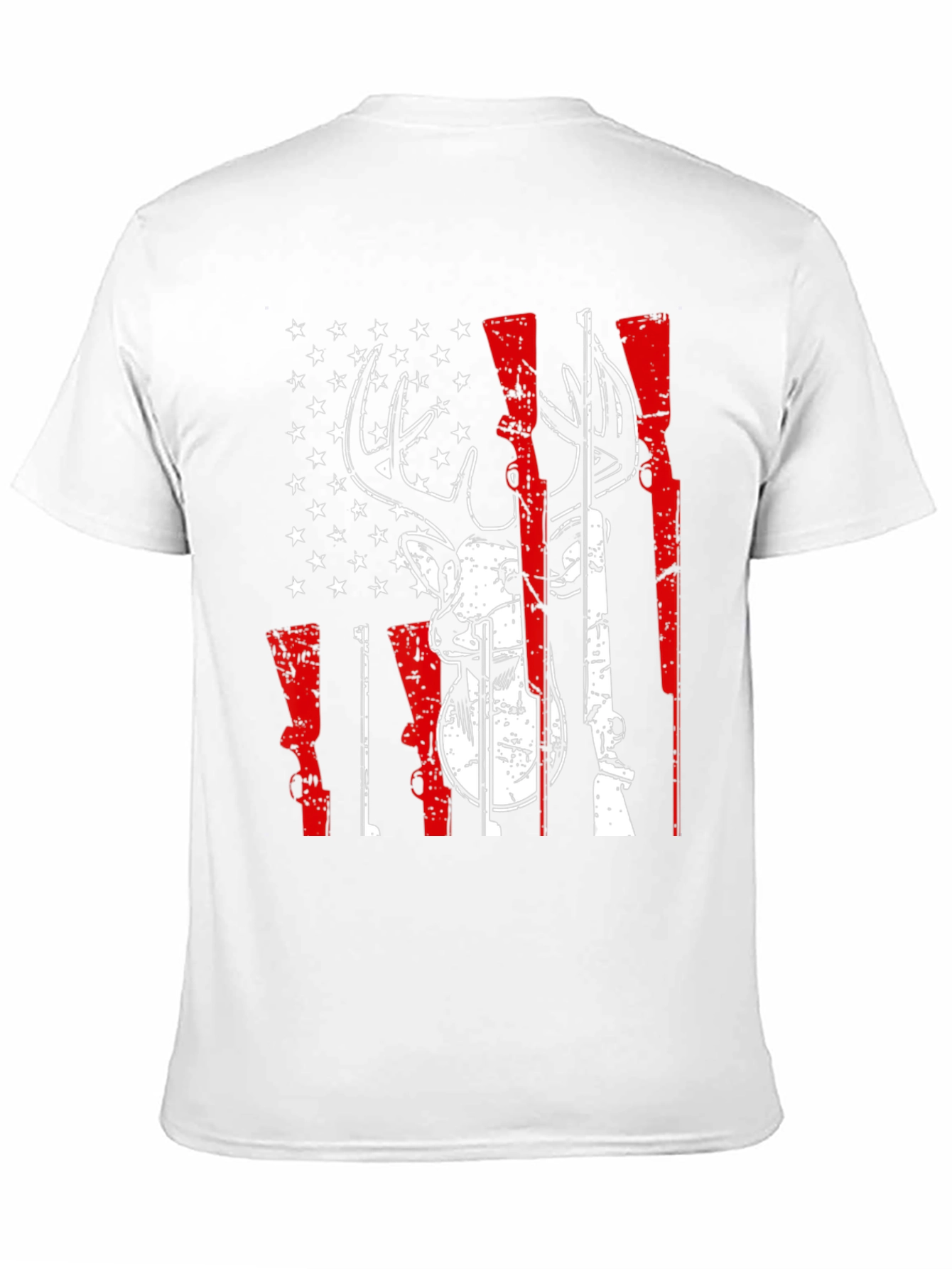 American Flag Deer Hunting Graphic Tee