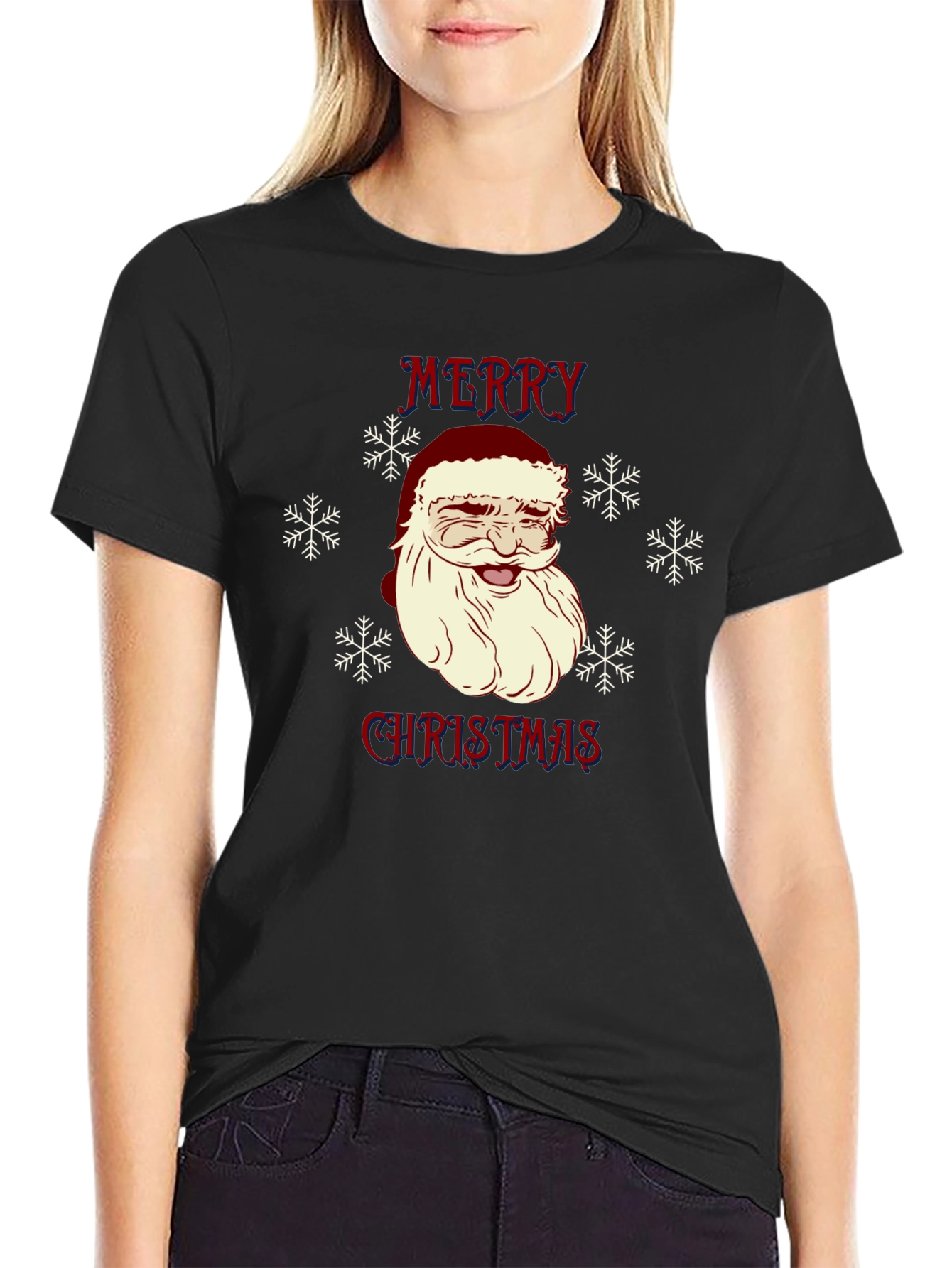 Merry Christmas Santa Graphic T-Shirt