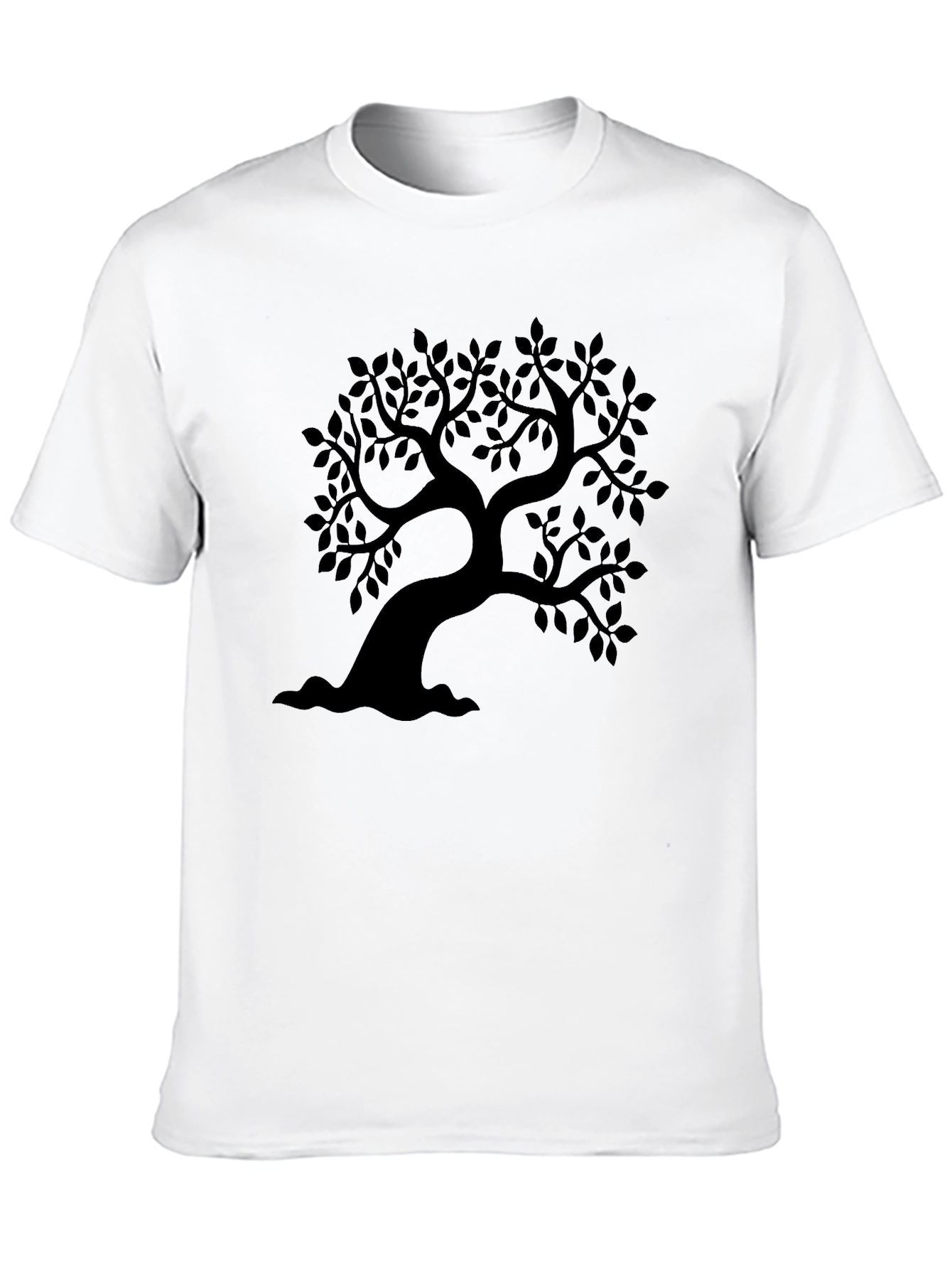 Black Tree Graphic Tee - Nature Inspired Menswear
