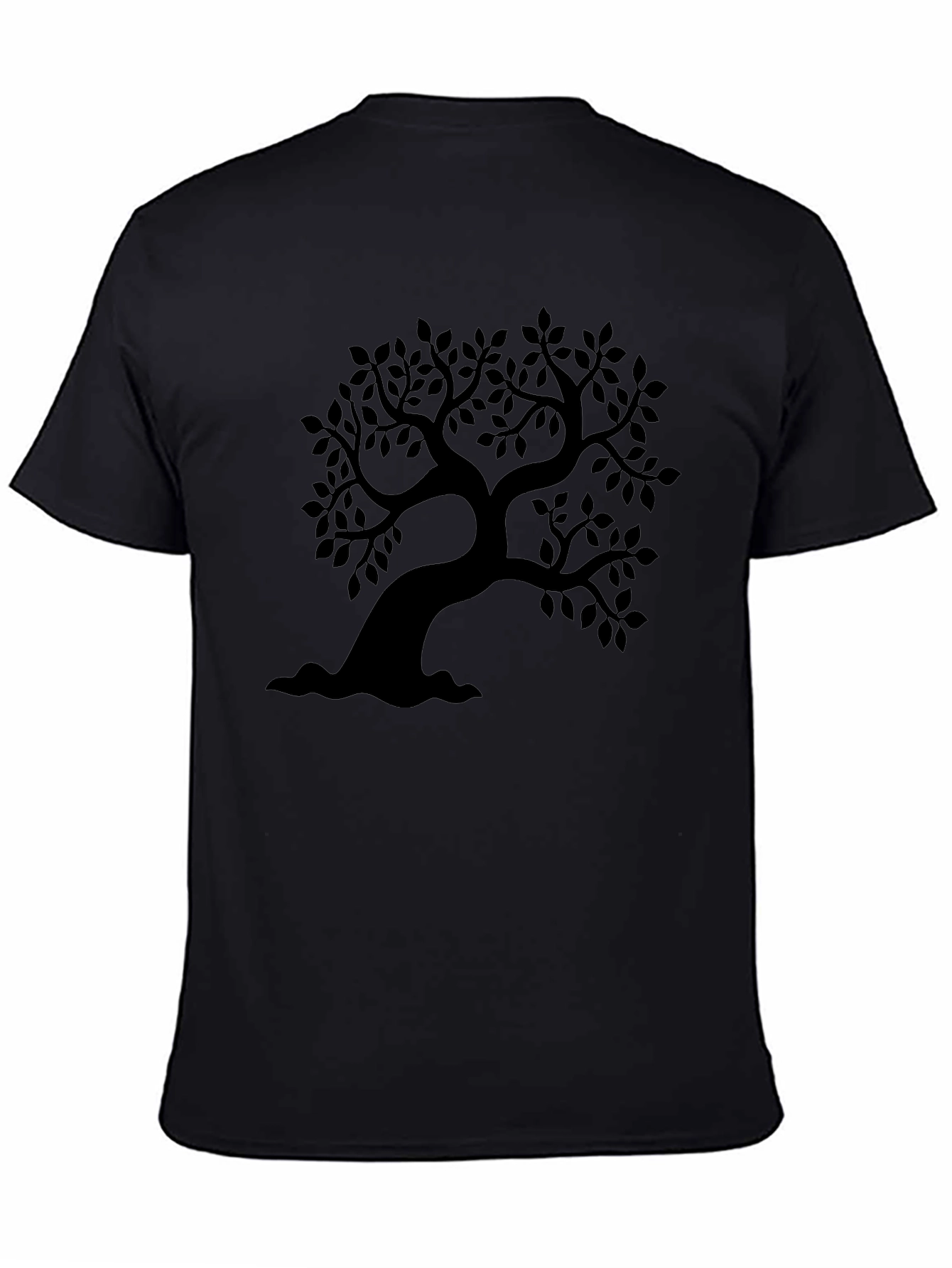 Black Tree Graphic Tee - Nature Inspired Menswear