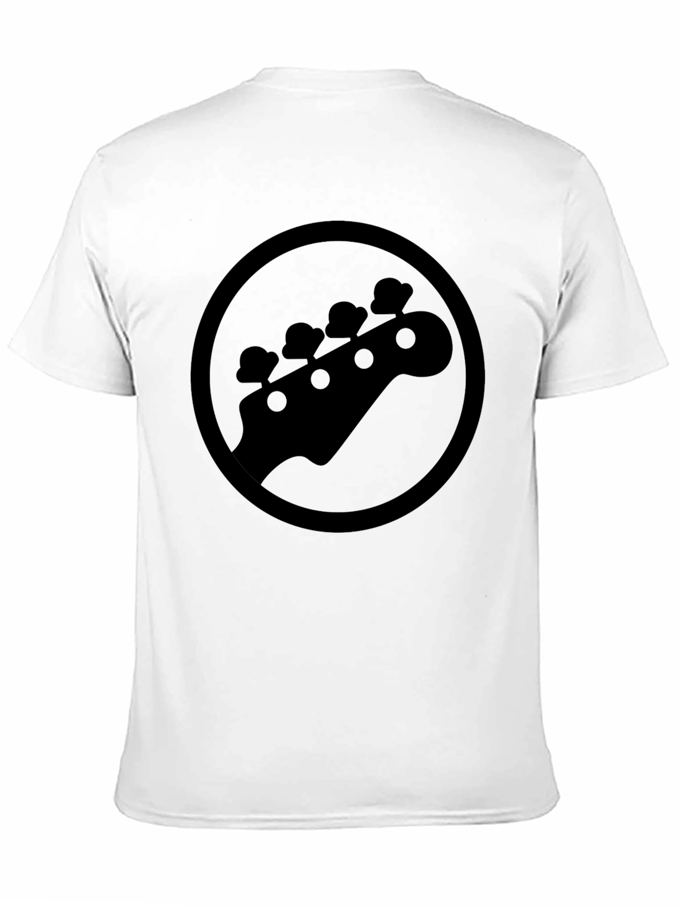 Bass Guitar Headstock T-Shirt - Black