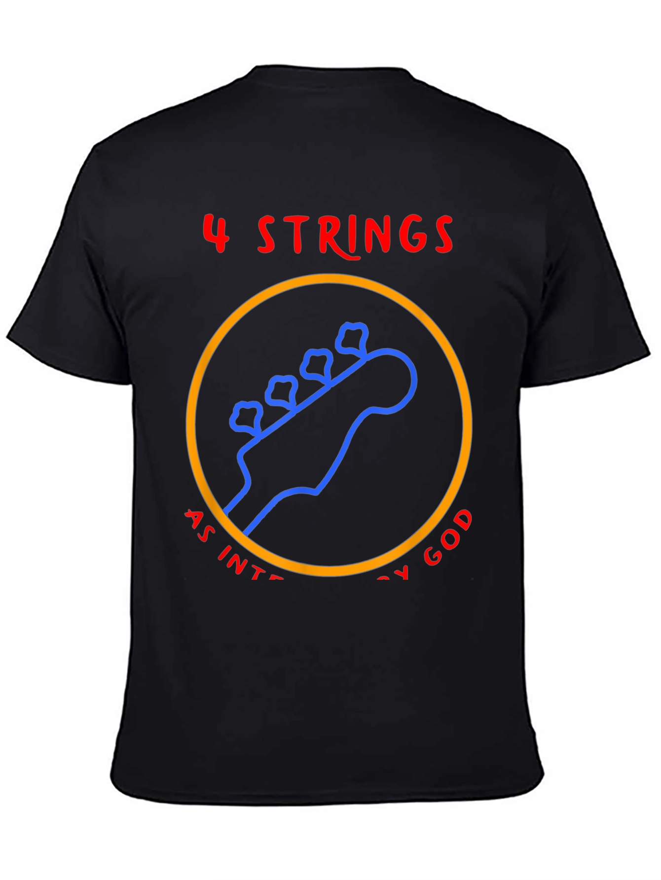 4 Strings Guitar T-Shirt - Music Lover Tee
