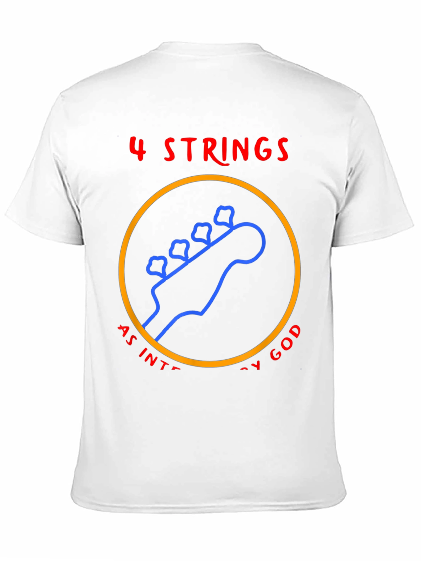 4 Strings Guitar T-Shirt - Music Lover Tee