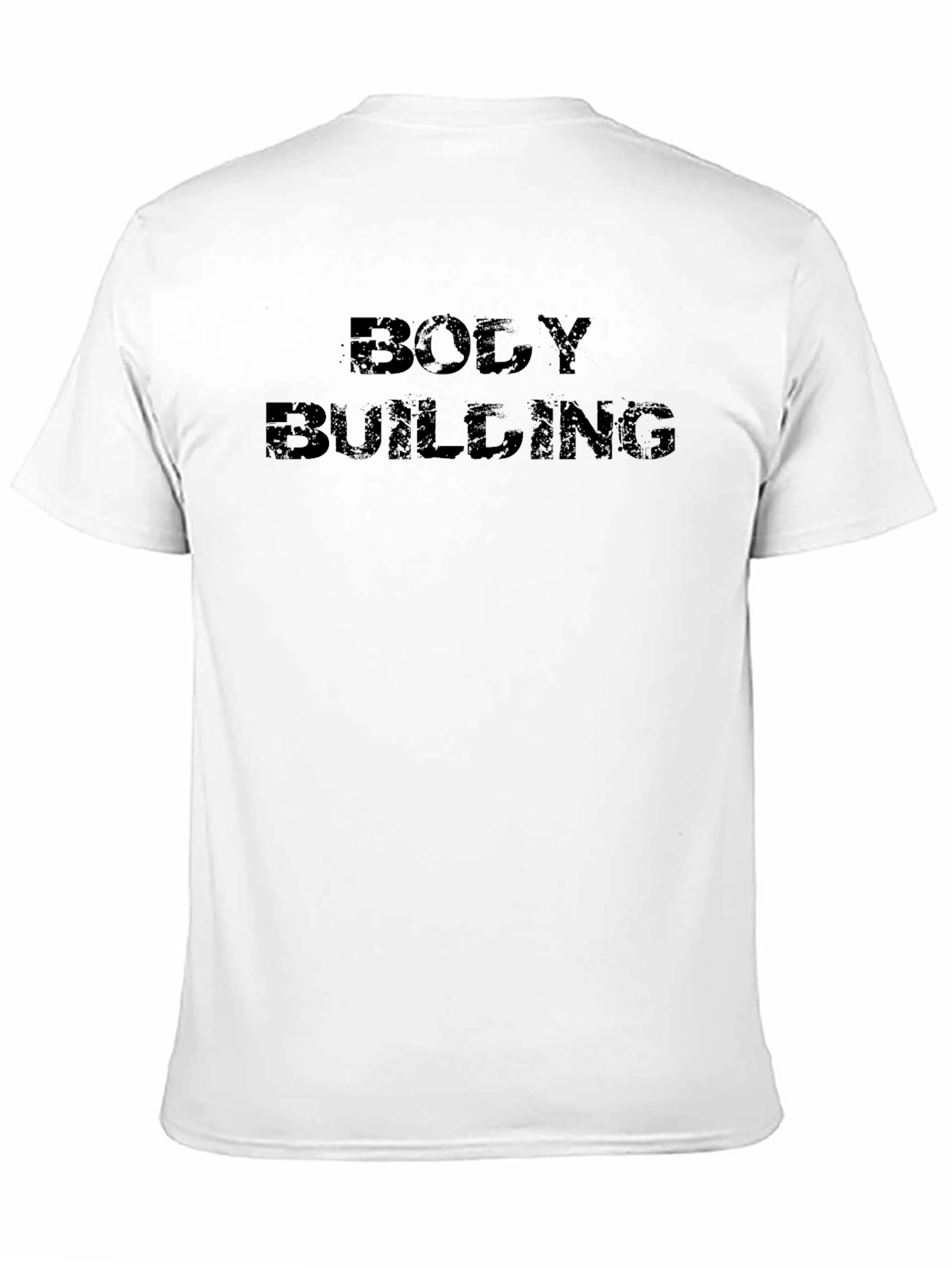 Bodybuilding Graphic Print Black T-Shirt
