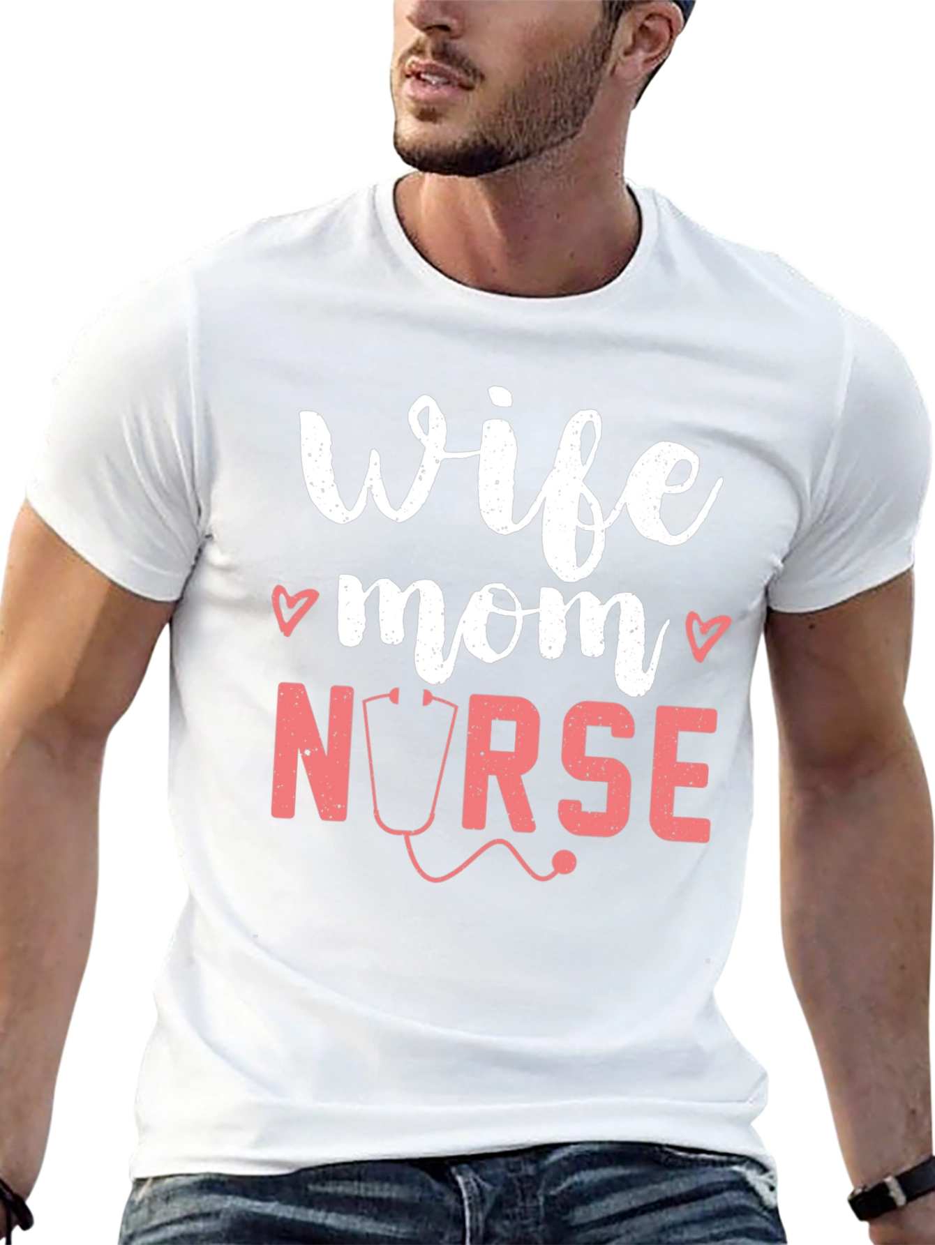Wife Mom Nurse Graphic T-Shirt
