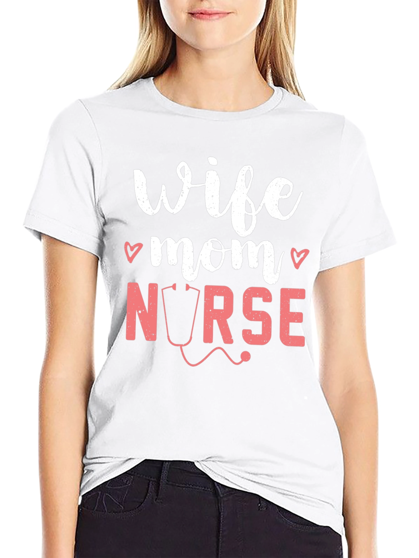 Wife Mom Nurse Graphic T-Shirt