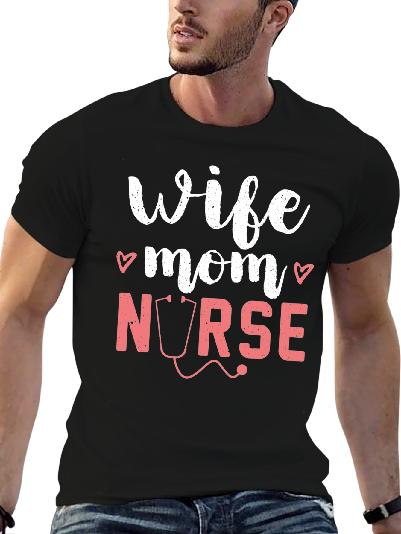 Wife Mom Nurse Graphic T-Shirt
