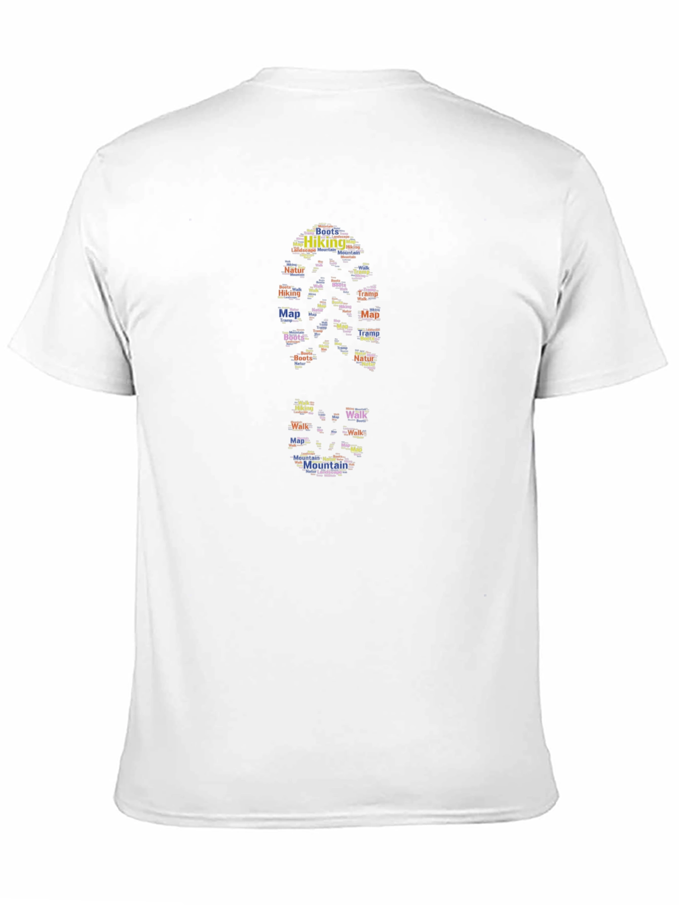 Hiking Footprint Graphic Tee - Black