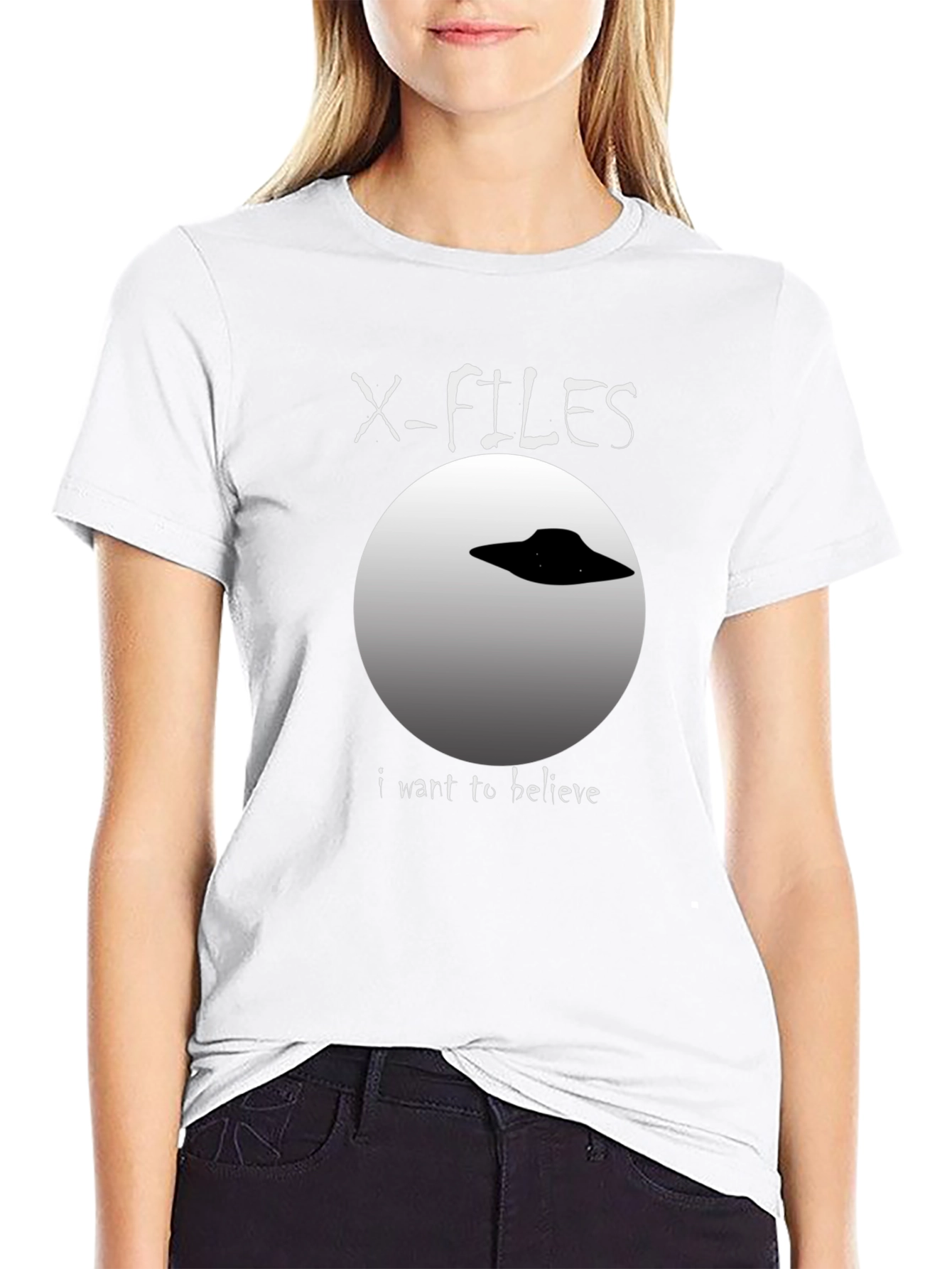 X-Files I Want To Believe UFO Graphic T-Shirt