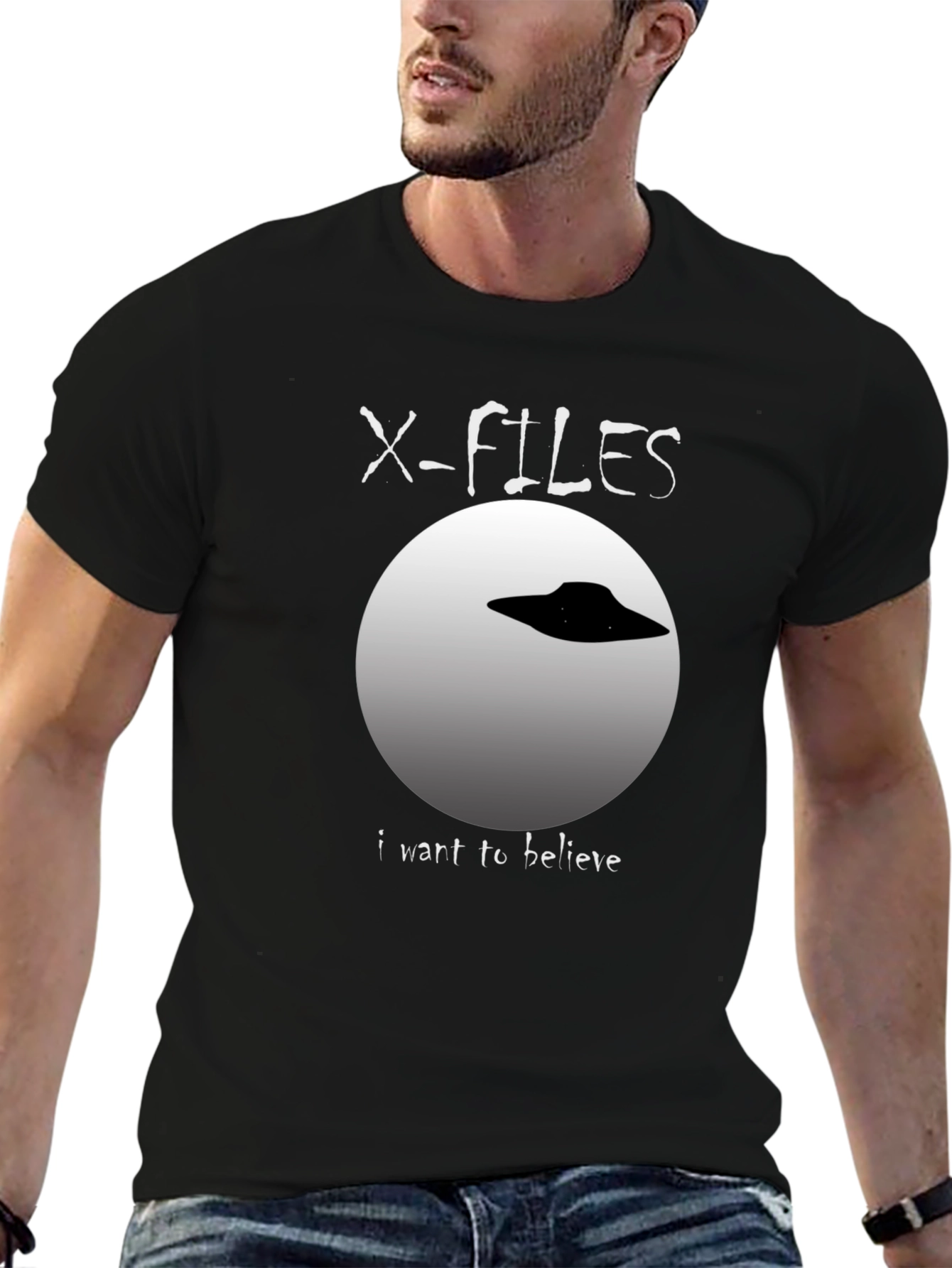 X-Files I Want To Believe UFO Graphic T-Shirt