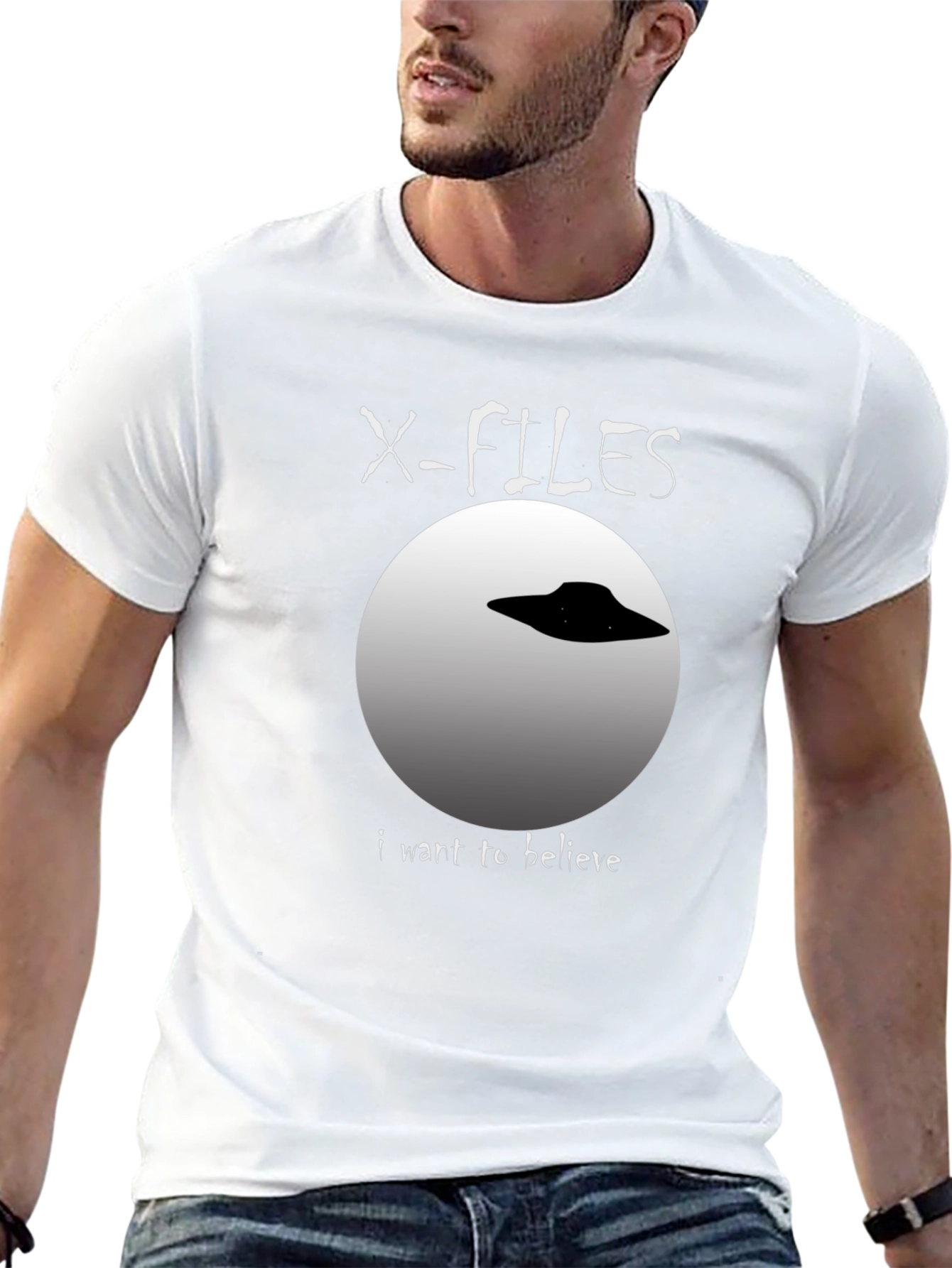 X-Files I Want To Believe UFO Graphic T-Shirt